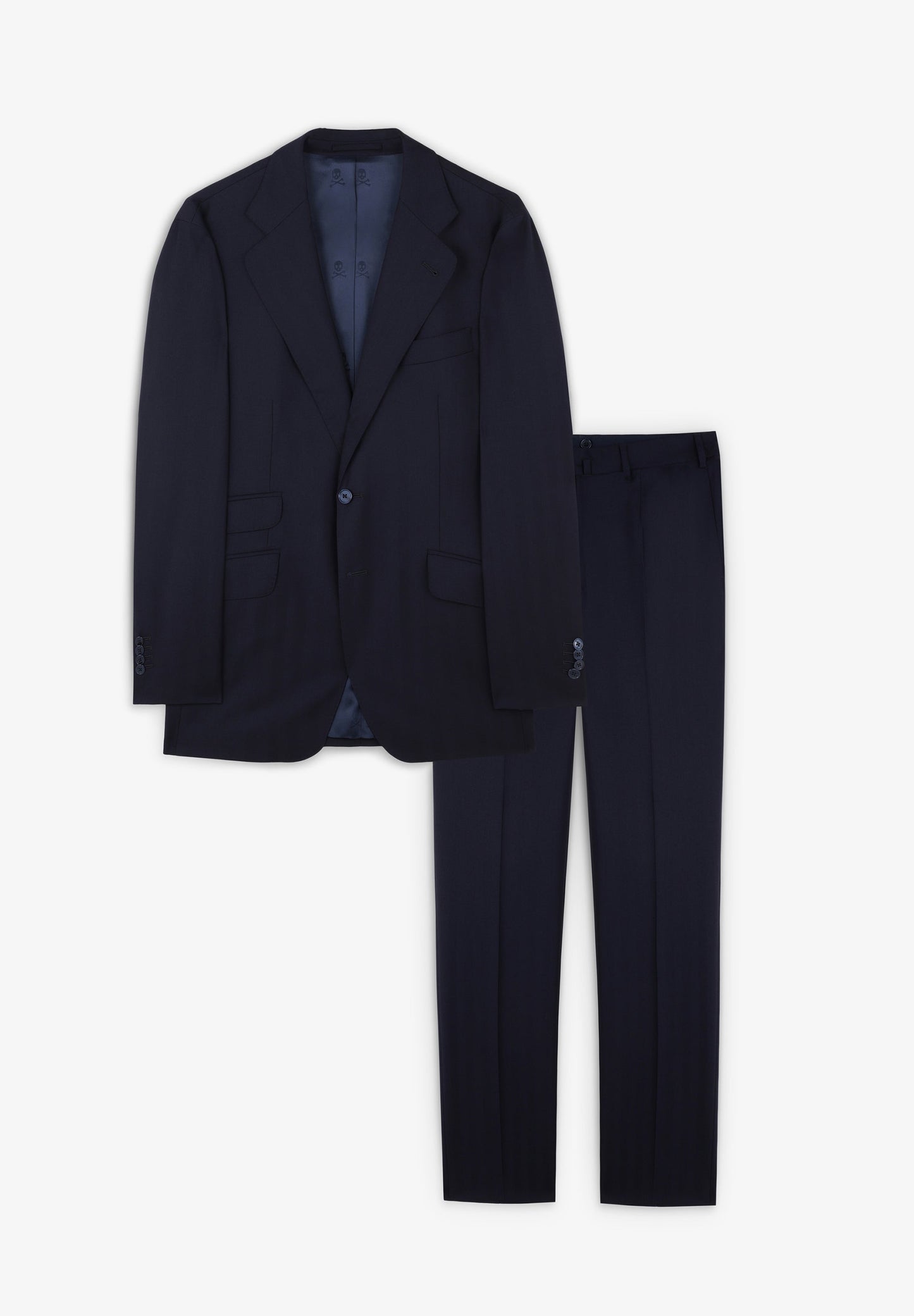 NAVY BLUE HERRINGBONE SUIT
