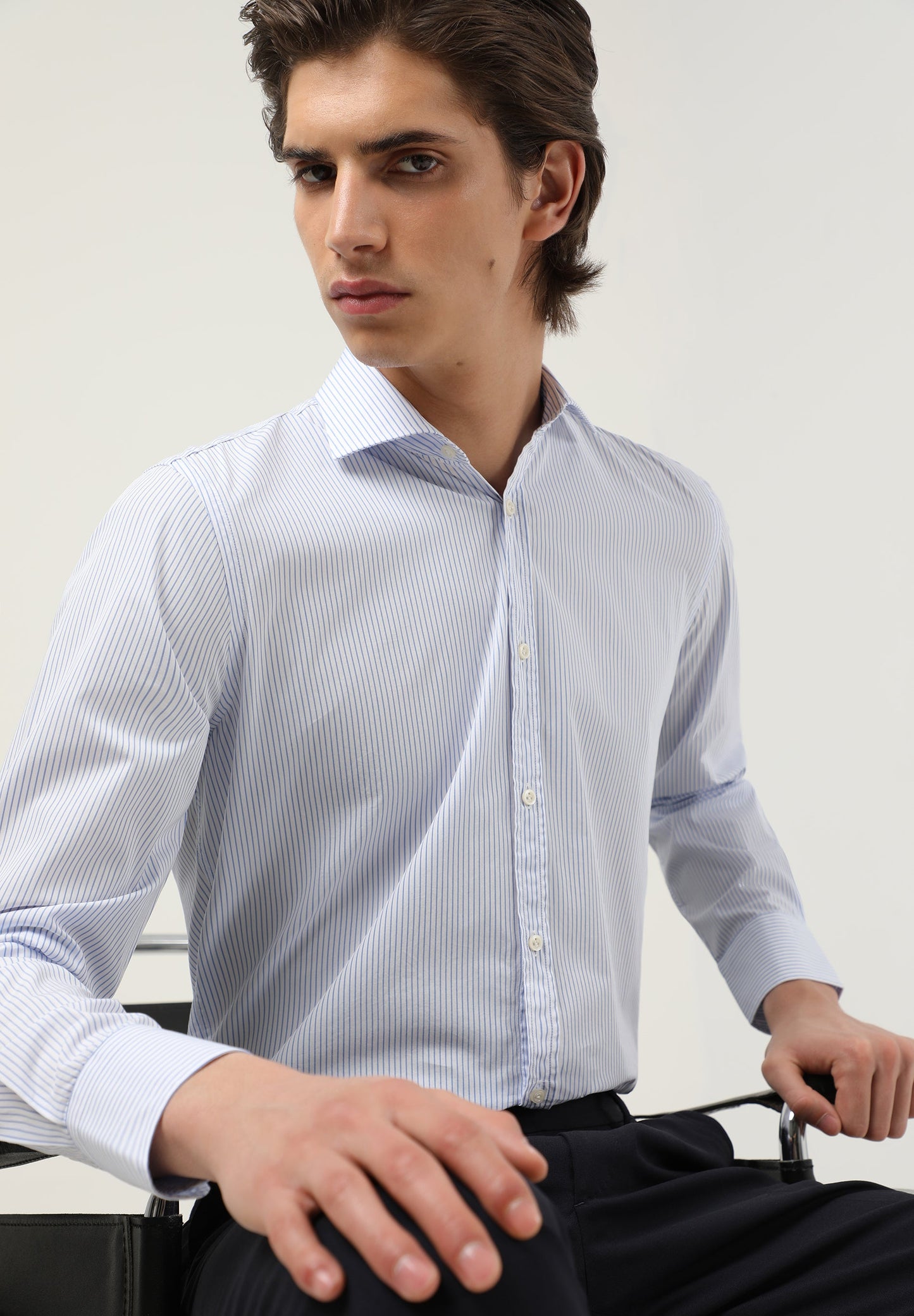 PIN STRIPE SLIM-FIT SHIRT