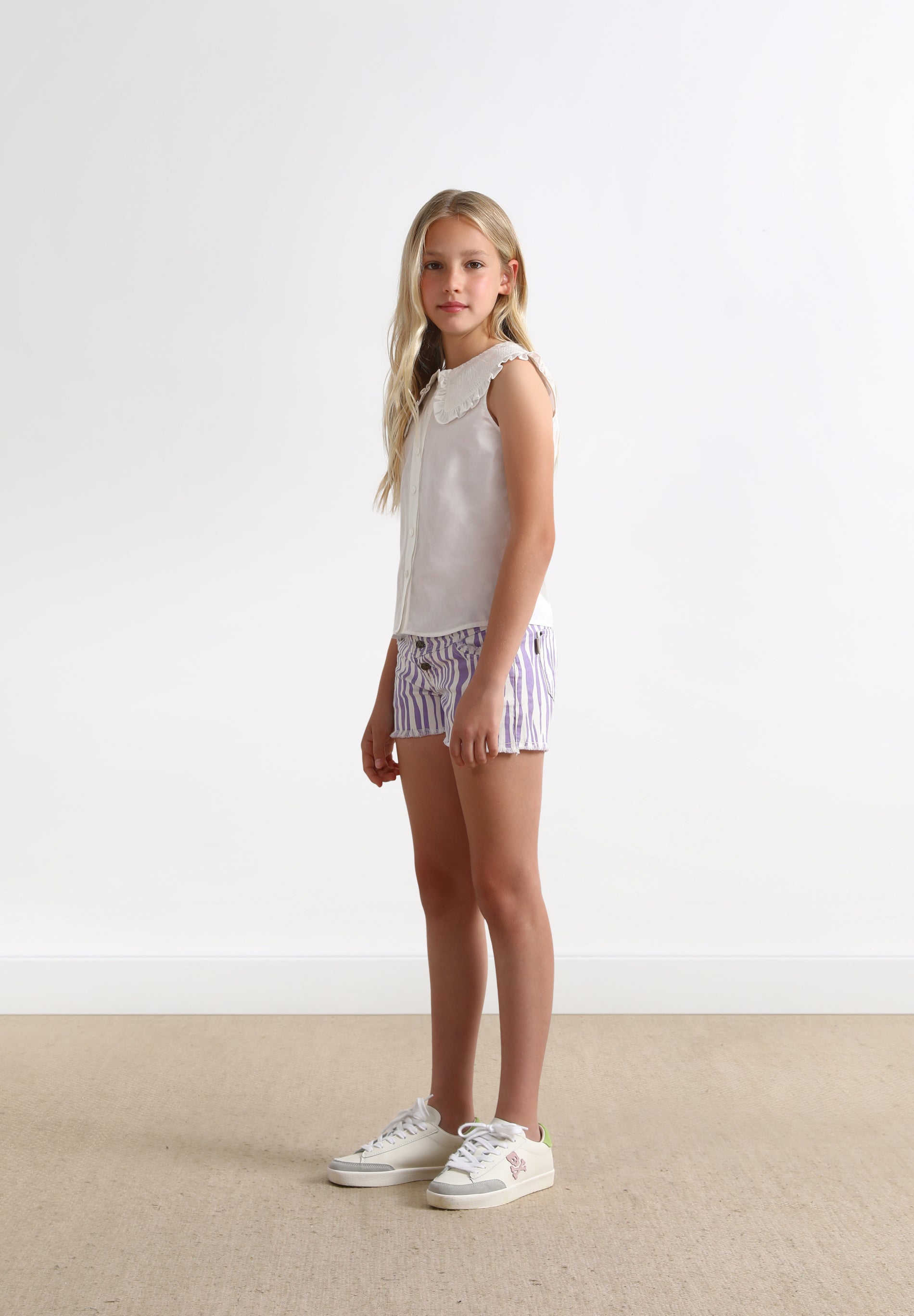 ANIMAL PRINT BERMUDA SHORTS WITH BUTTONS