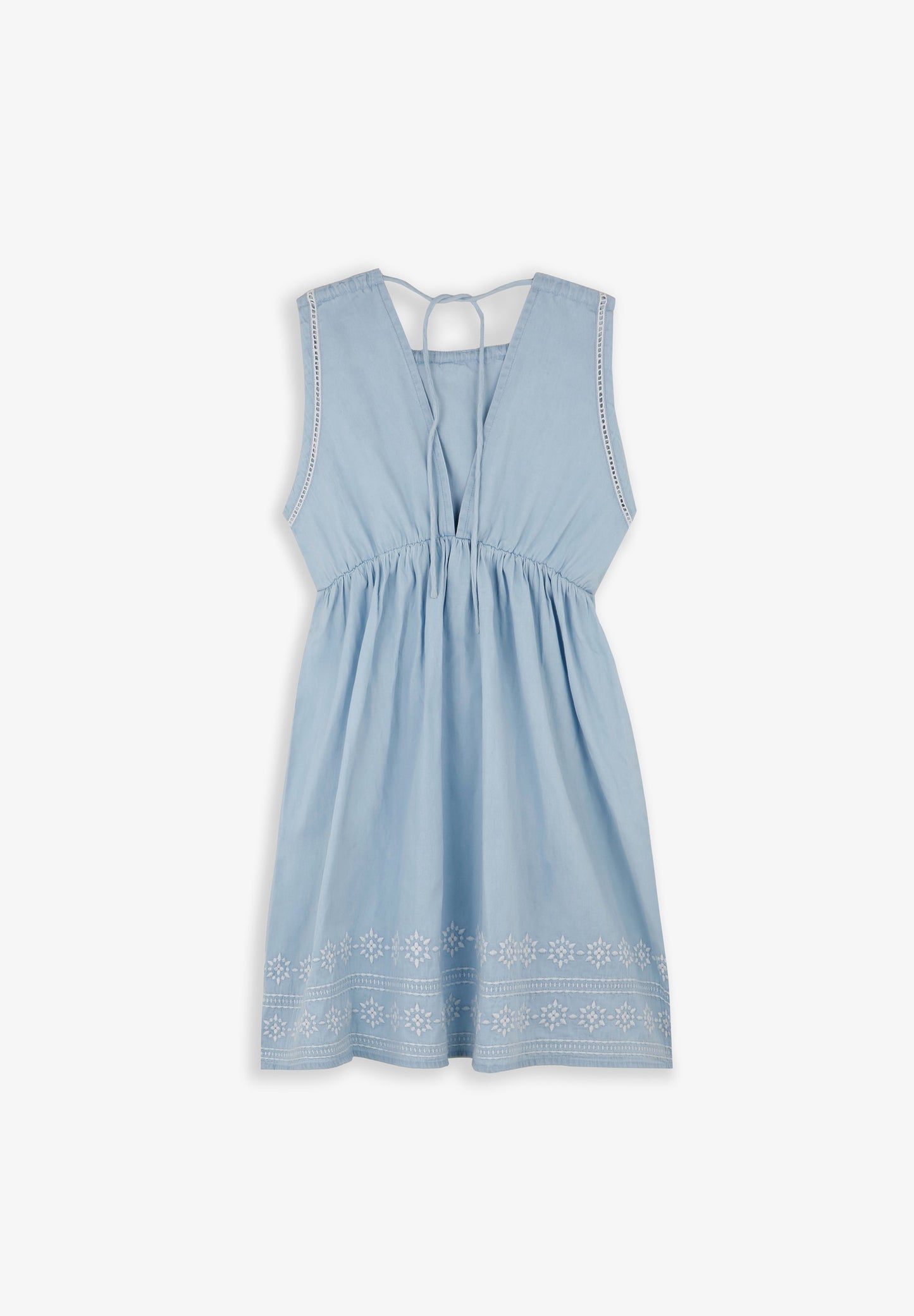 DENIM HALTER DRESS