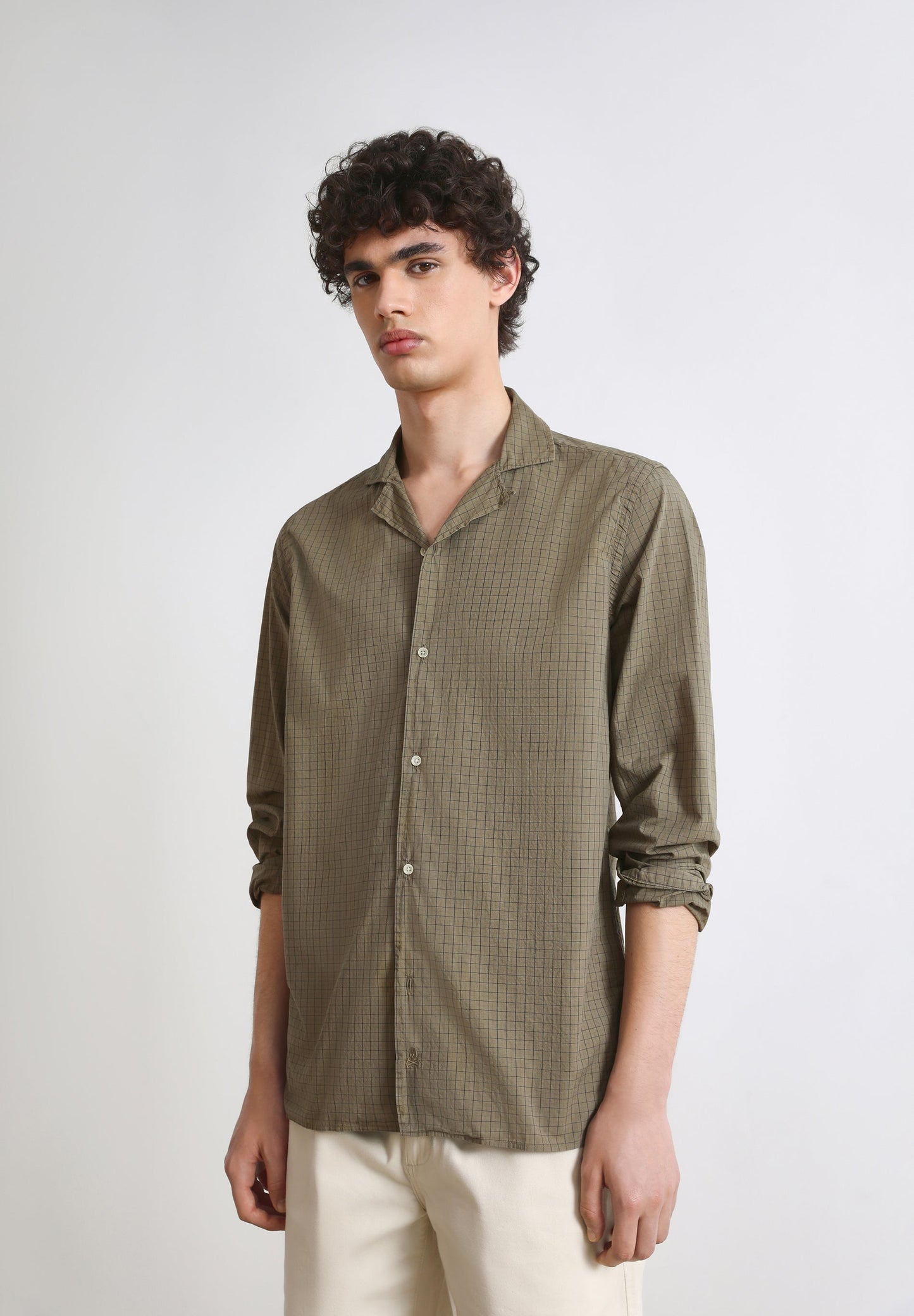 POPLIN CHECK SHIRT