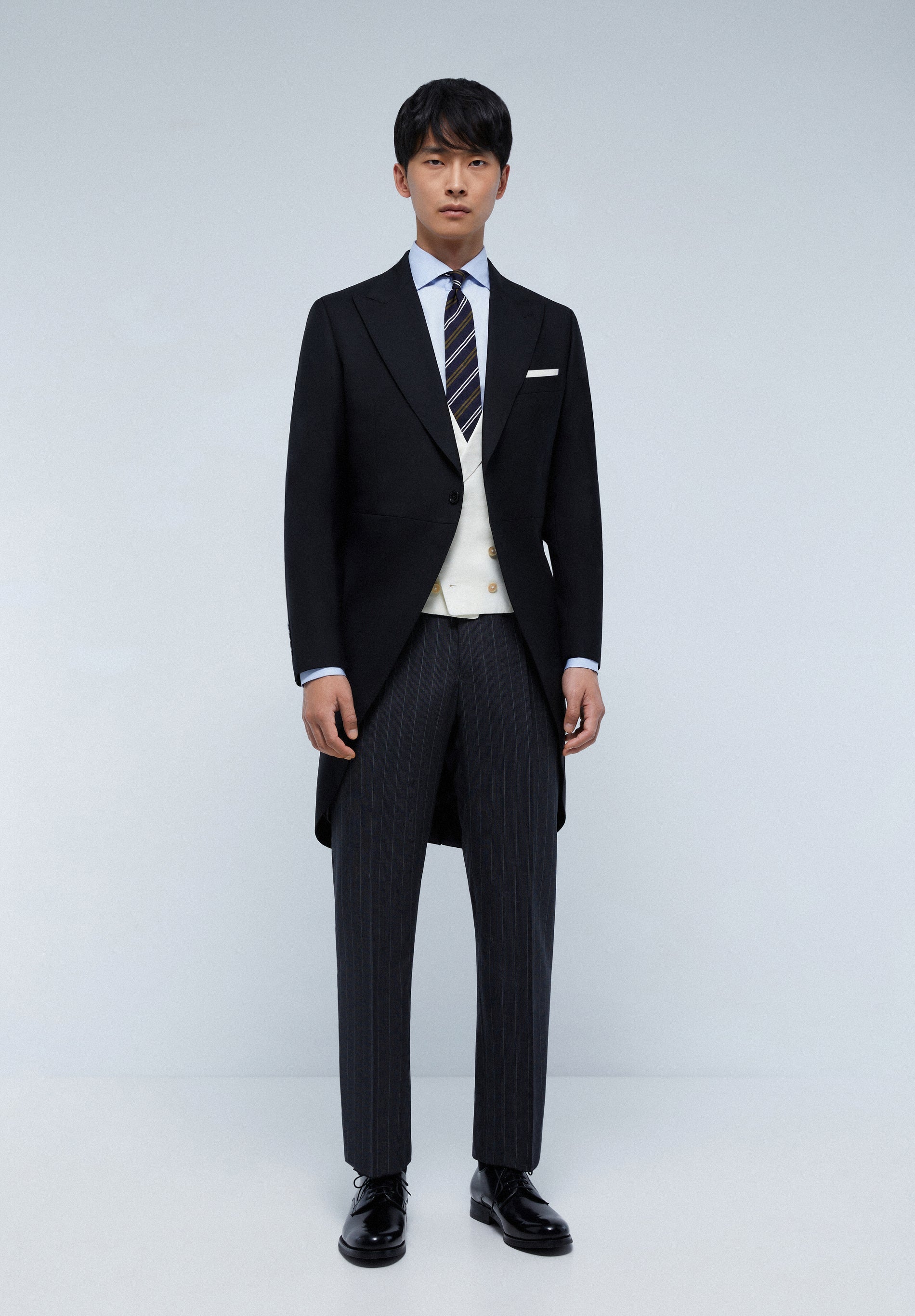 CLASSIC TWO-PIECE WOOL MORNING SUIT