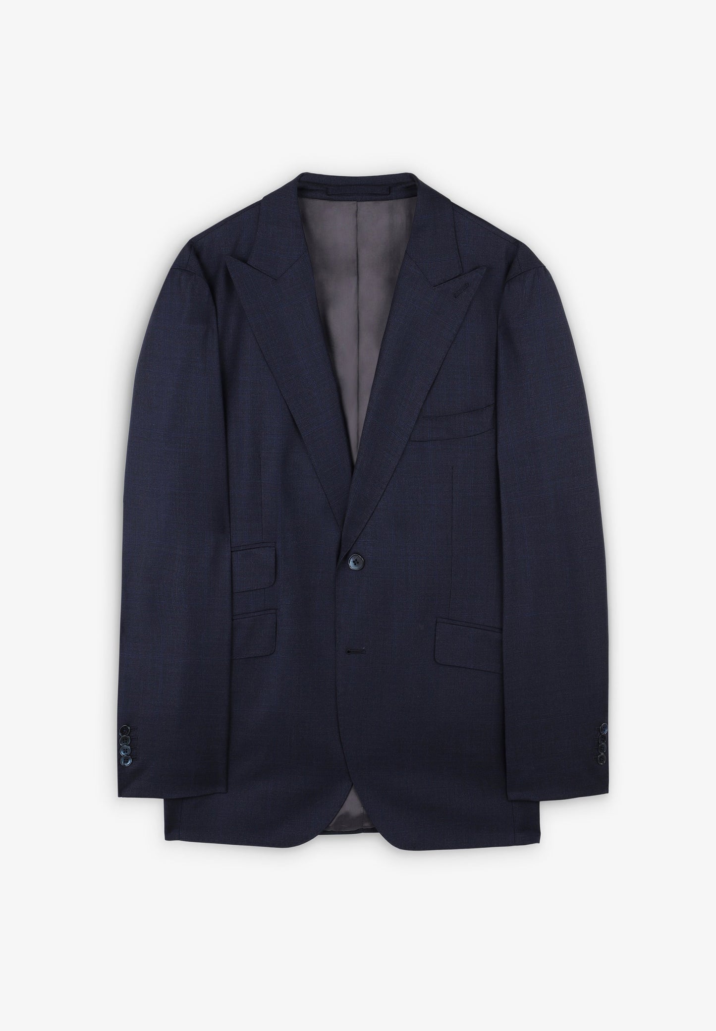 NAVY BLUE PEAKED LAPEL PREMIUM SUIT