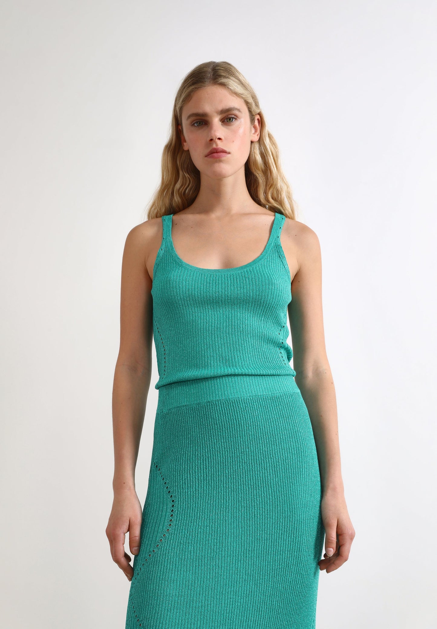 KNIT TOP WITH BACK DETAILING