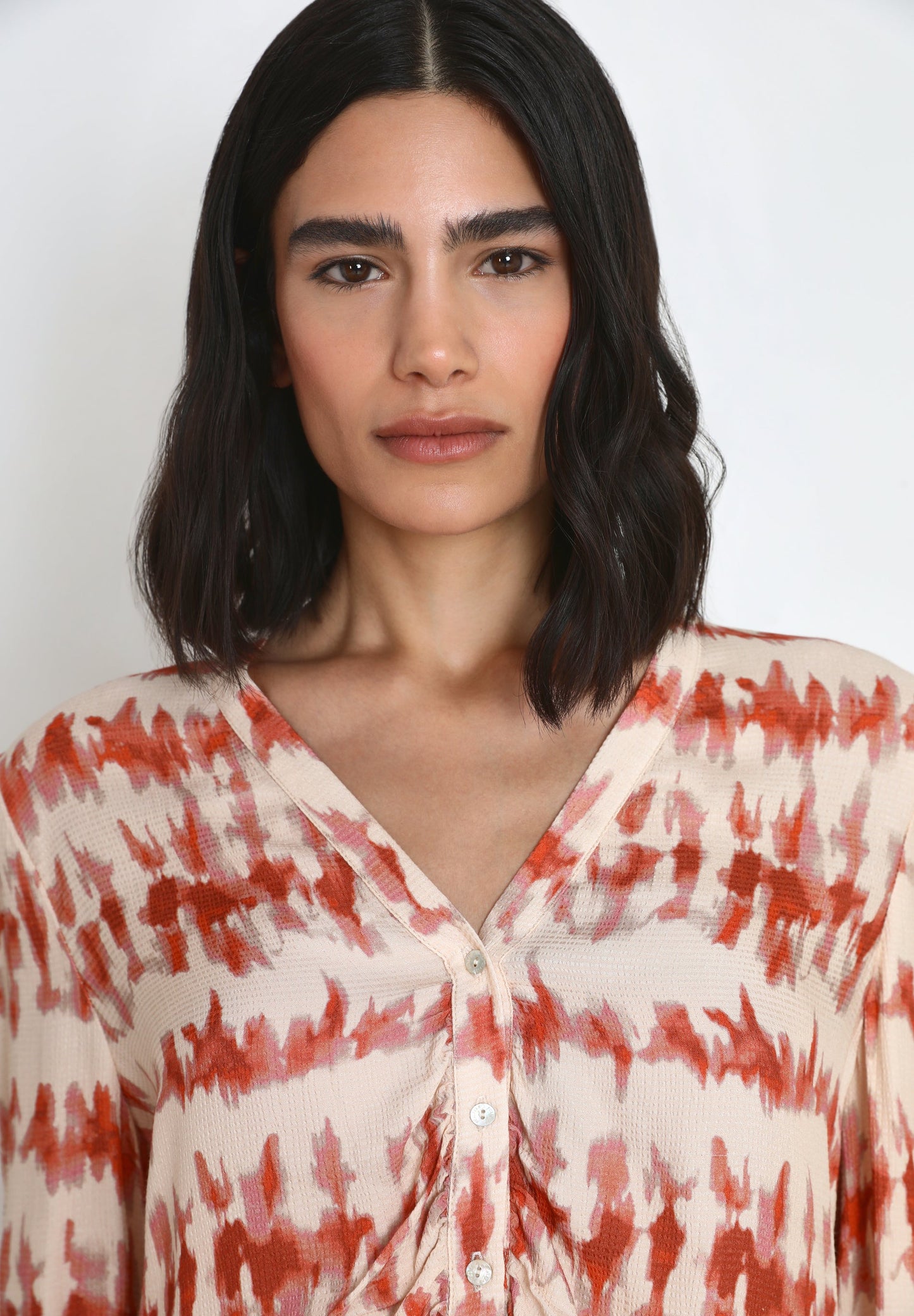 TIE-DYE CROPPED BLOUSE