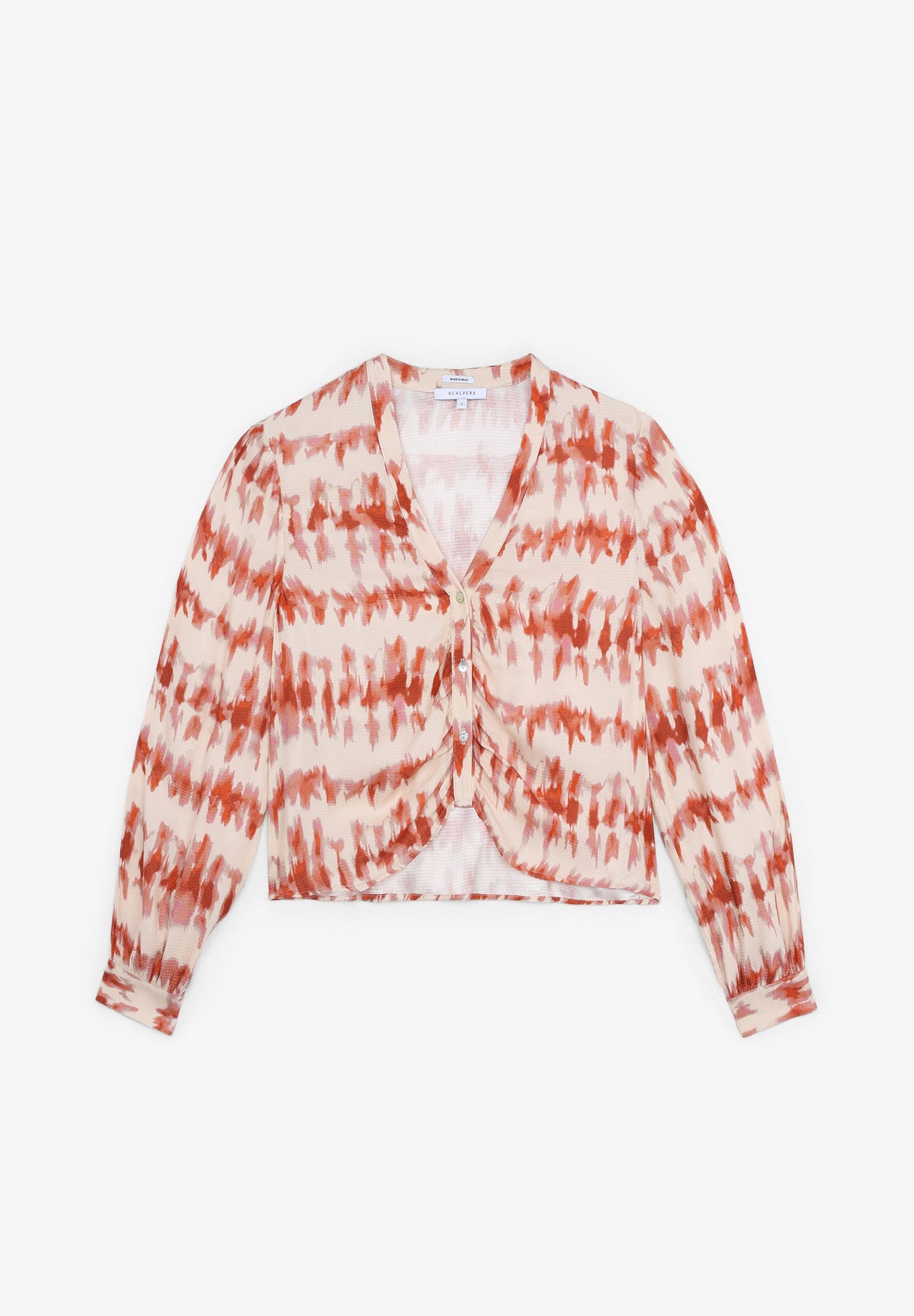 TIE-DYE CROPPED BLOUSE