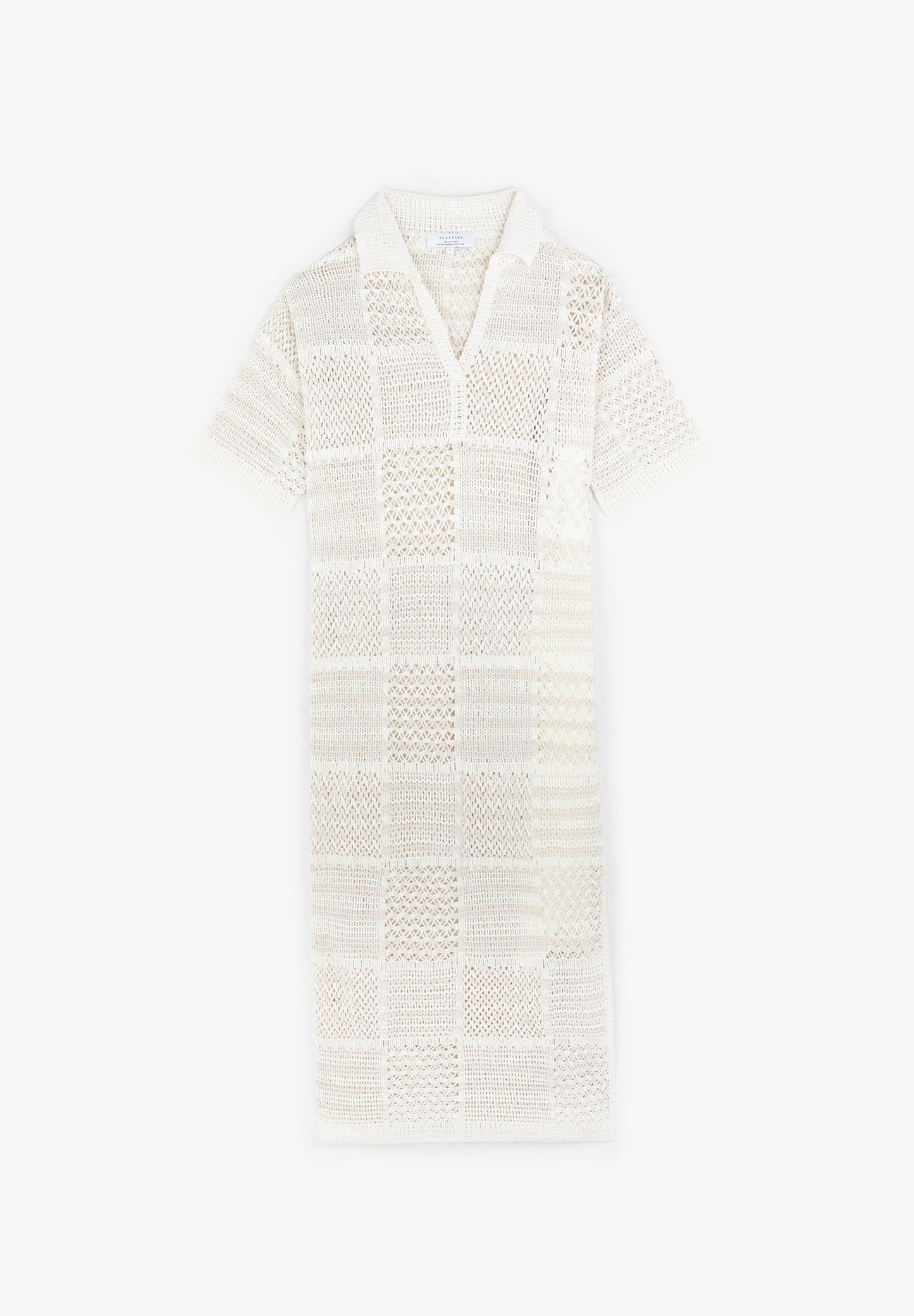 CROCHET DRESS WITH SHORT SLEEVES