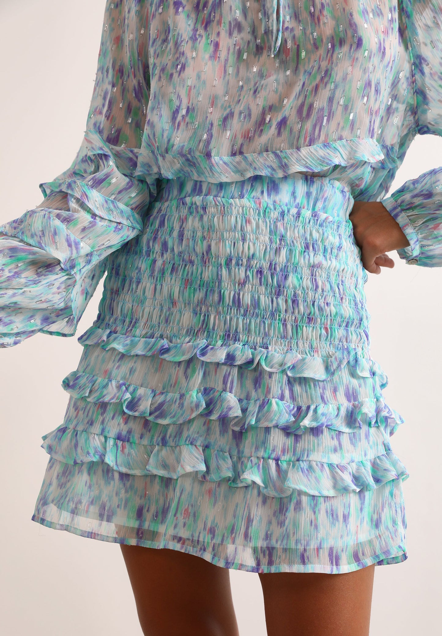 MINI SKIRT WITH RUFFLES