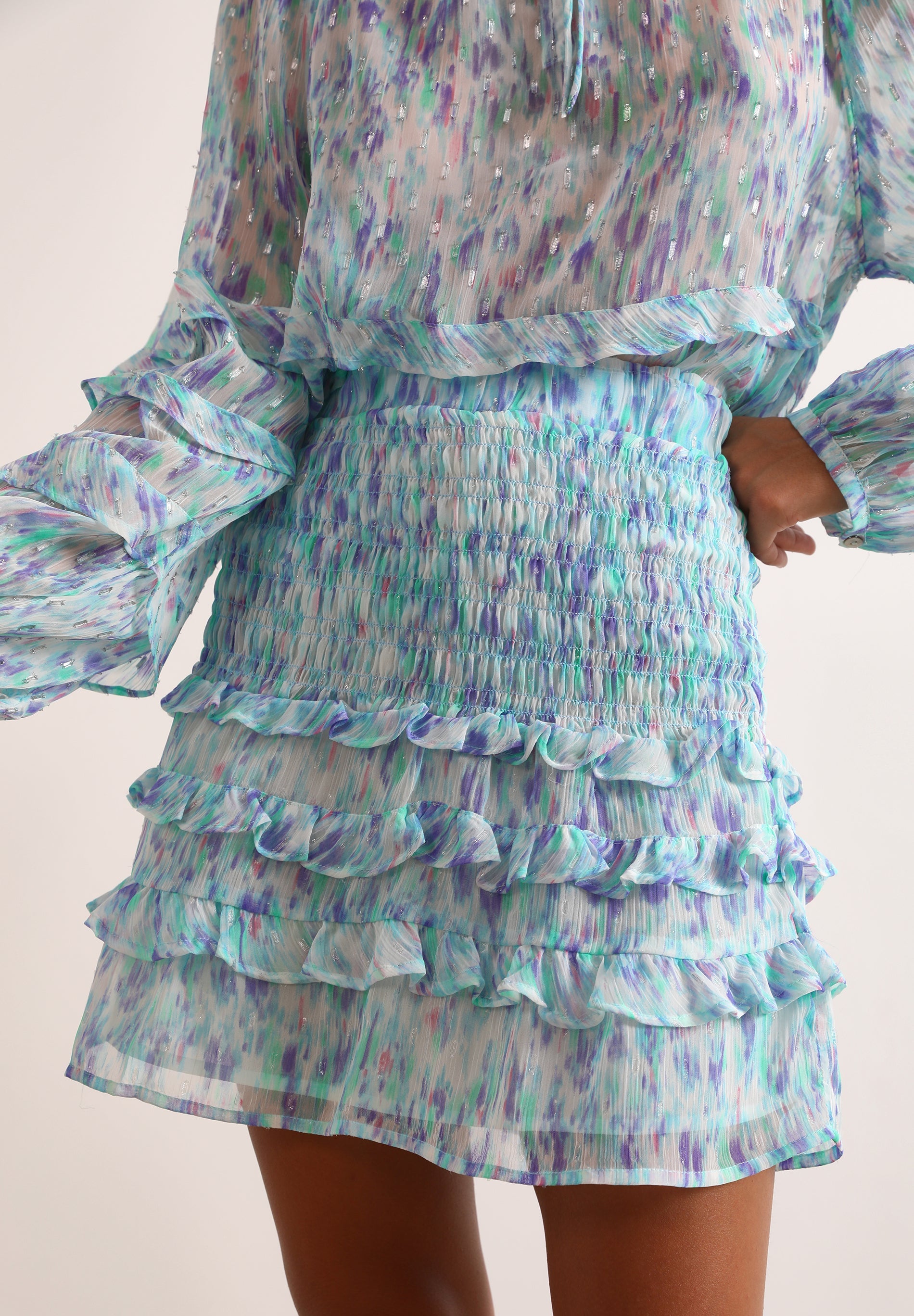 MINI SKIRT WITH RUFFLES