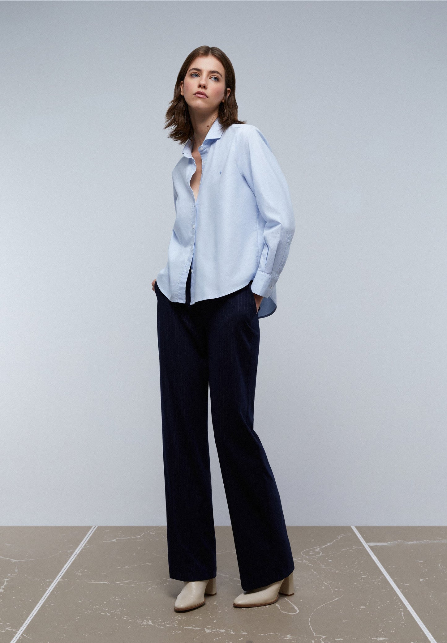 CLASSIC SHIRT WITH CHEST EMBROIDERY