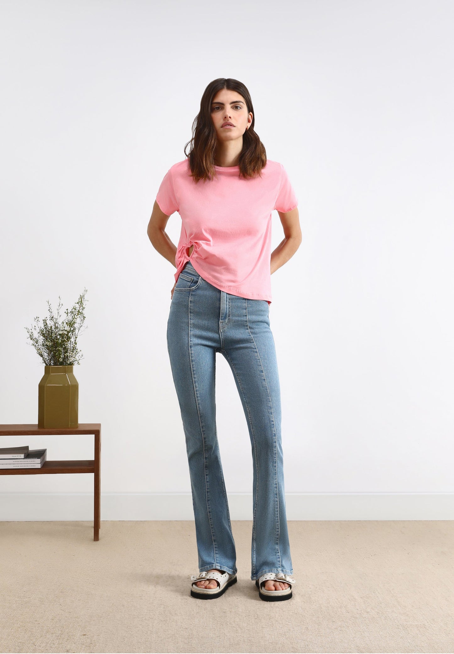 T-SHIRT WITH HEART-SHAPED CUT-OUT