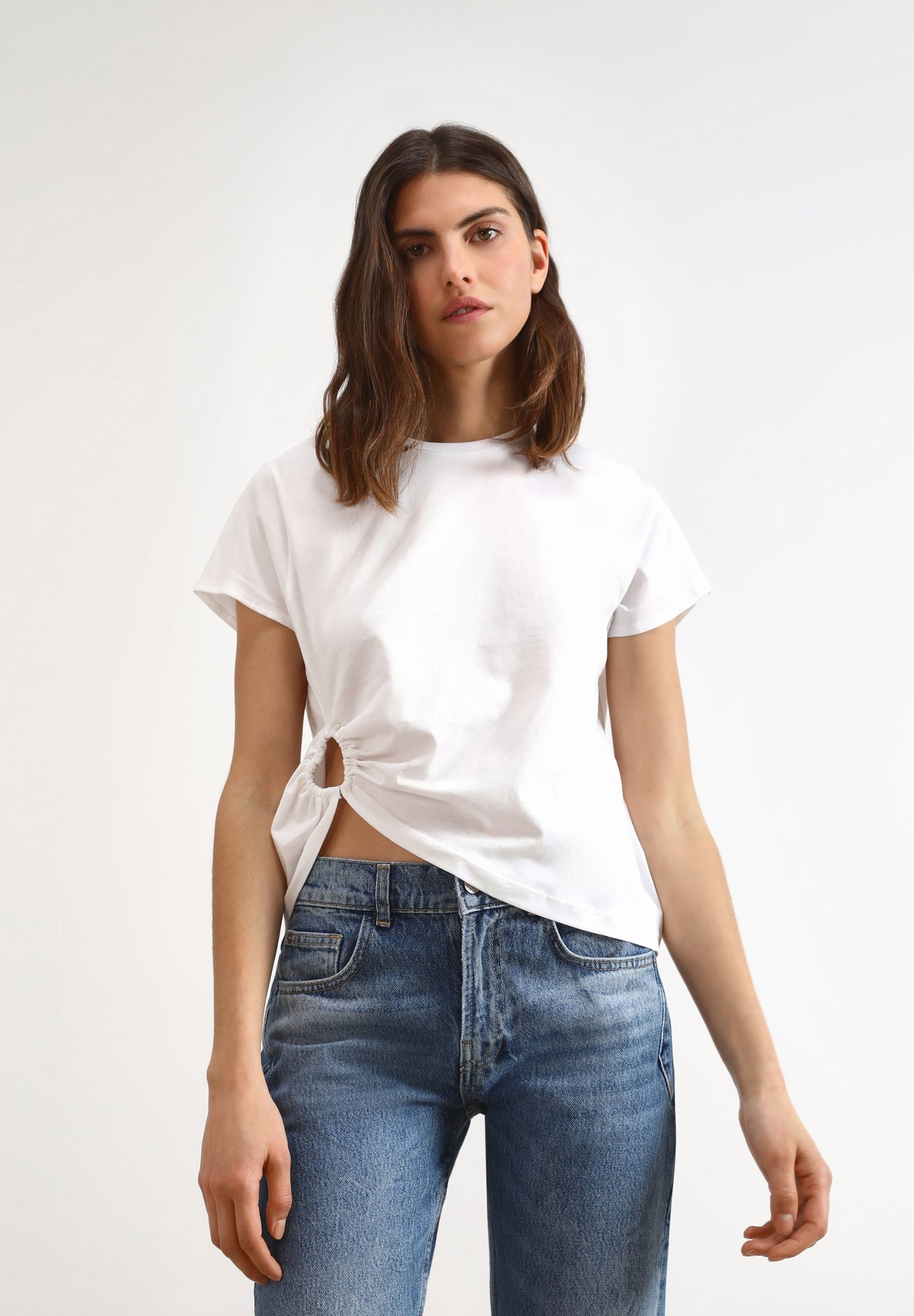 T-SHIRT WITH HEART-SHAPED CUT-OUT