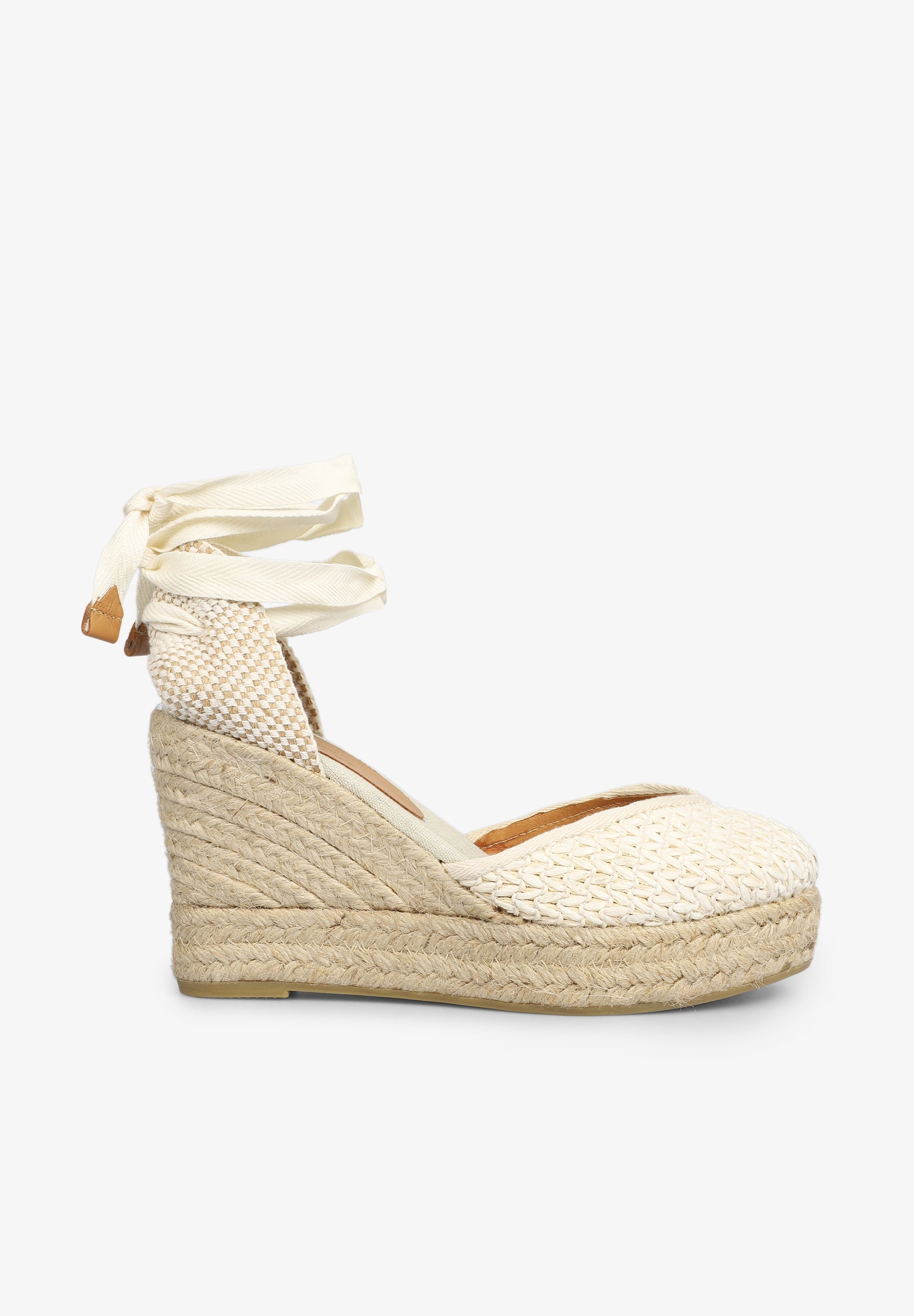 LINEN WEDGE ESPADRILLES