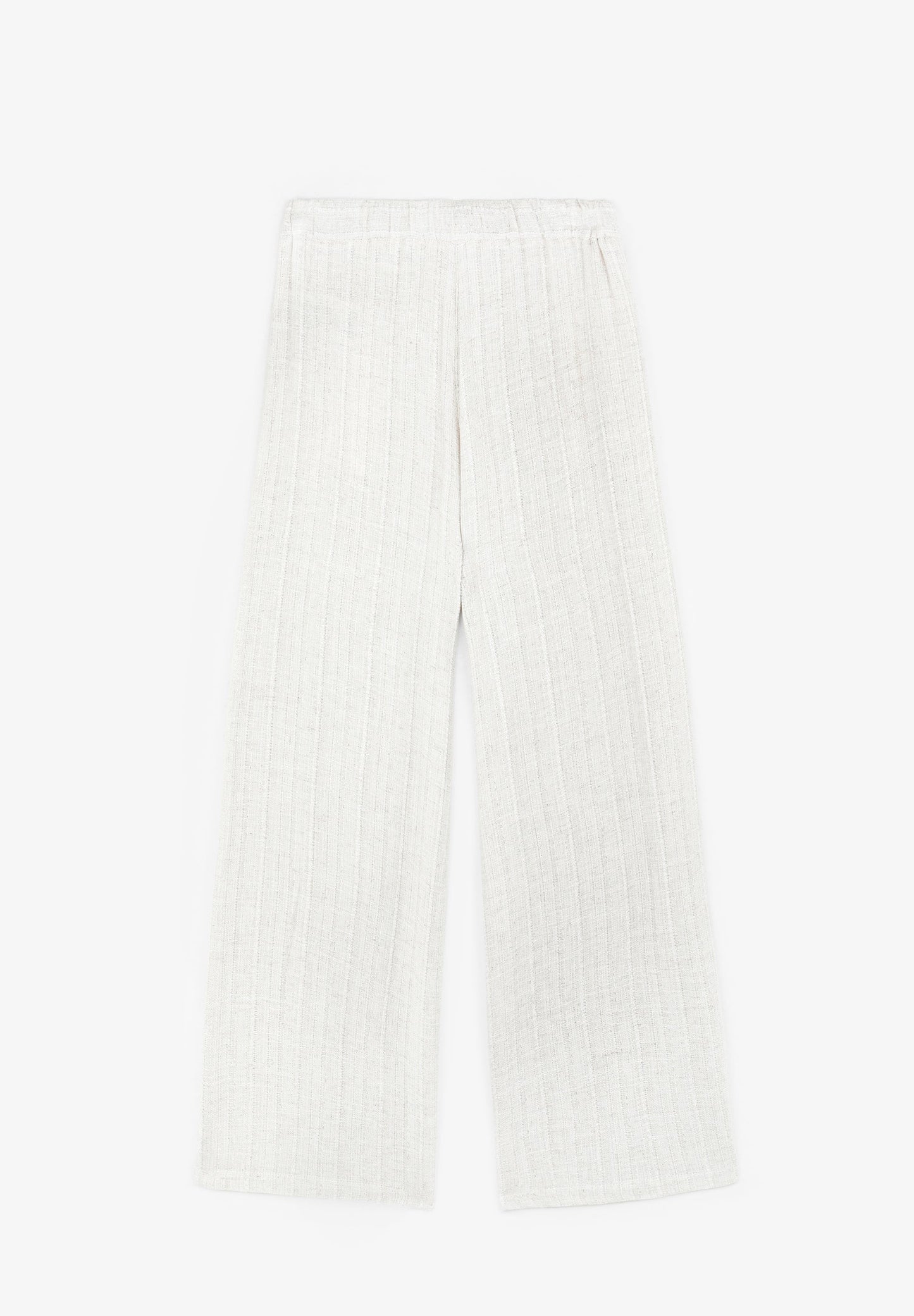 TROUSERS WITH METALLIC DETAILS