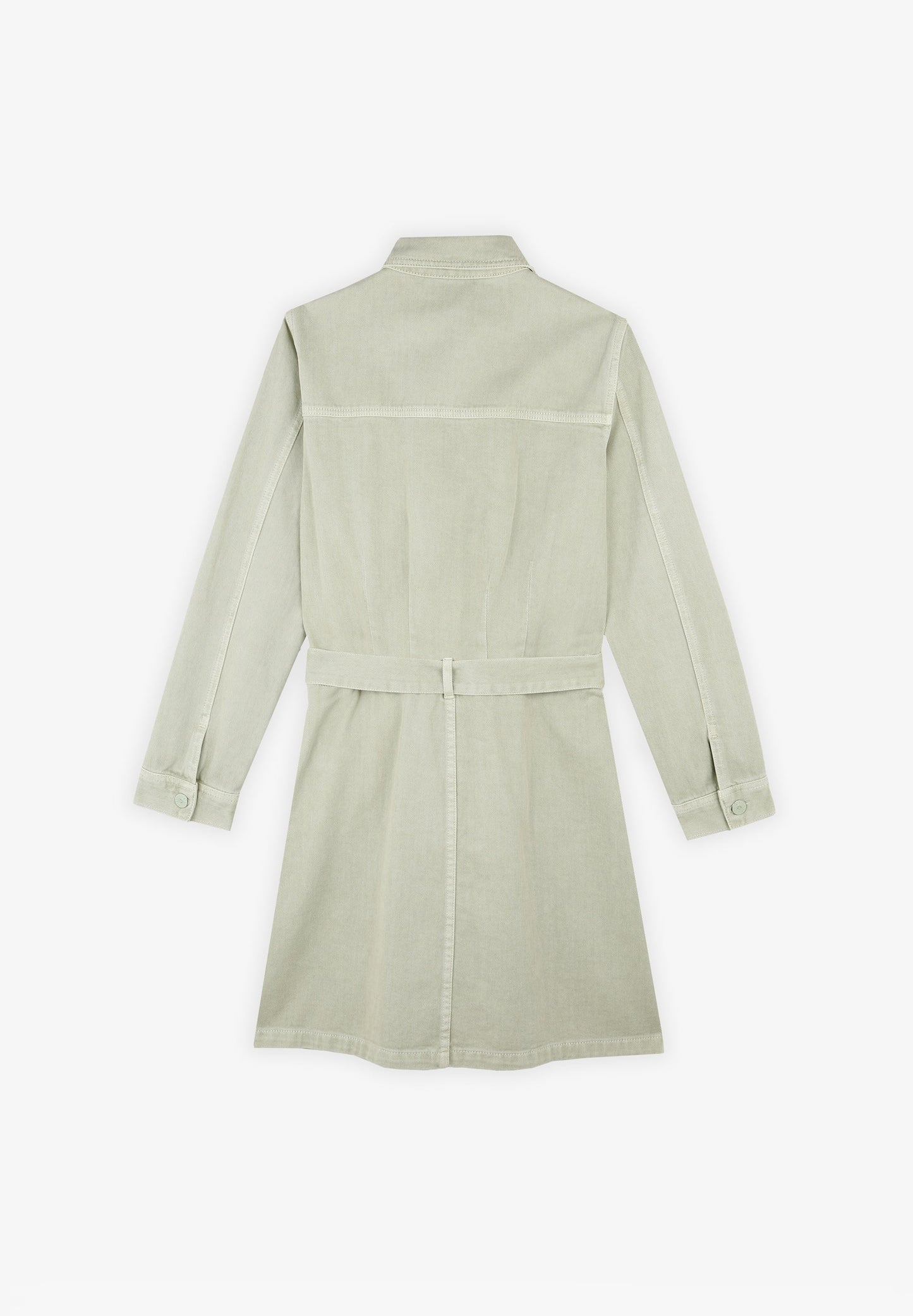 DENIM DRESS WITH BOW