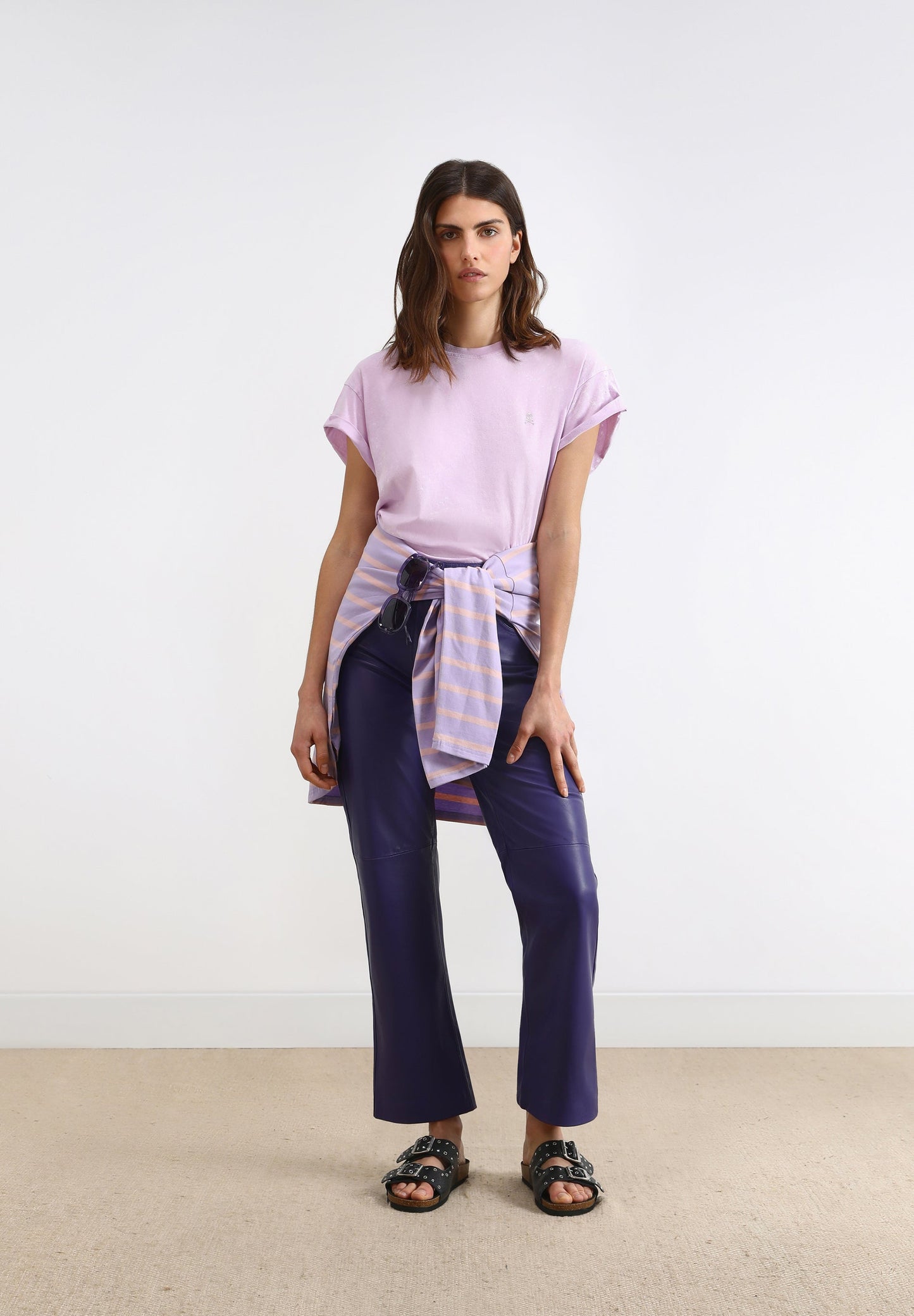 T-SHIRT WITH SHINY MINI SKULL