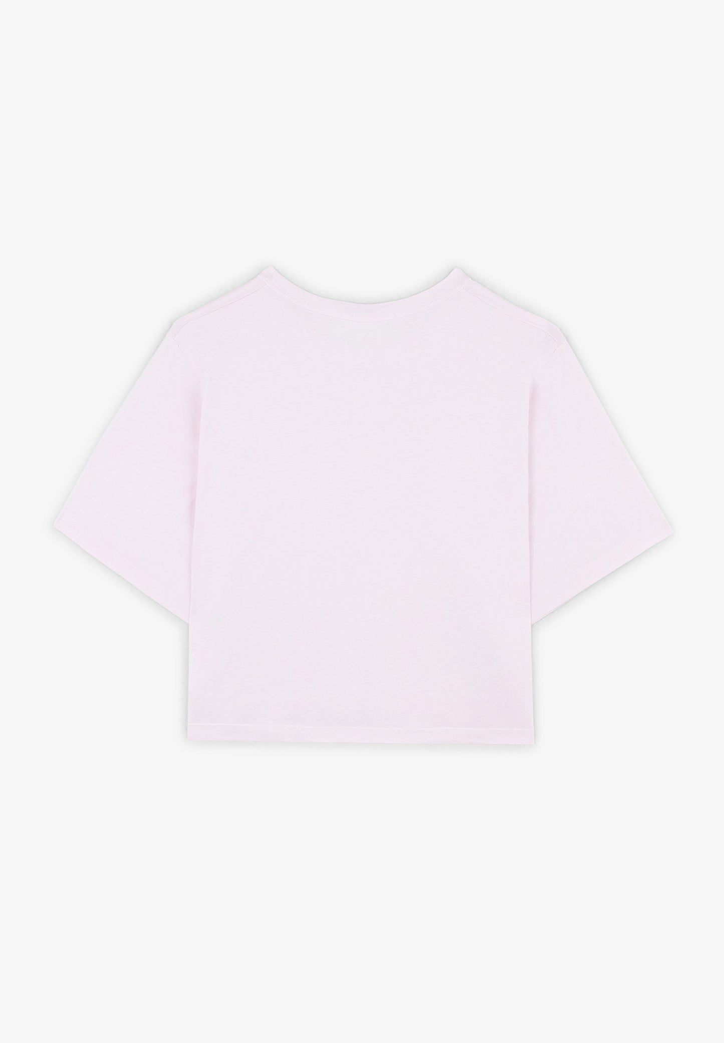 CROPPED T-SHIRT WITH MINI EMBROIDERY