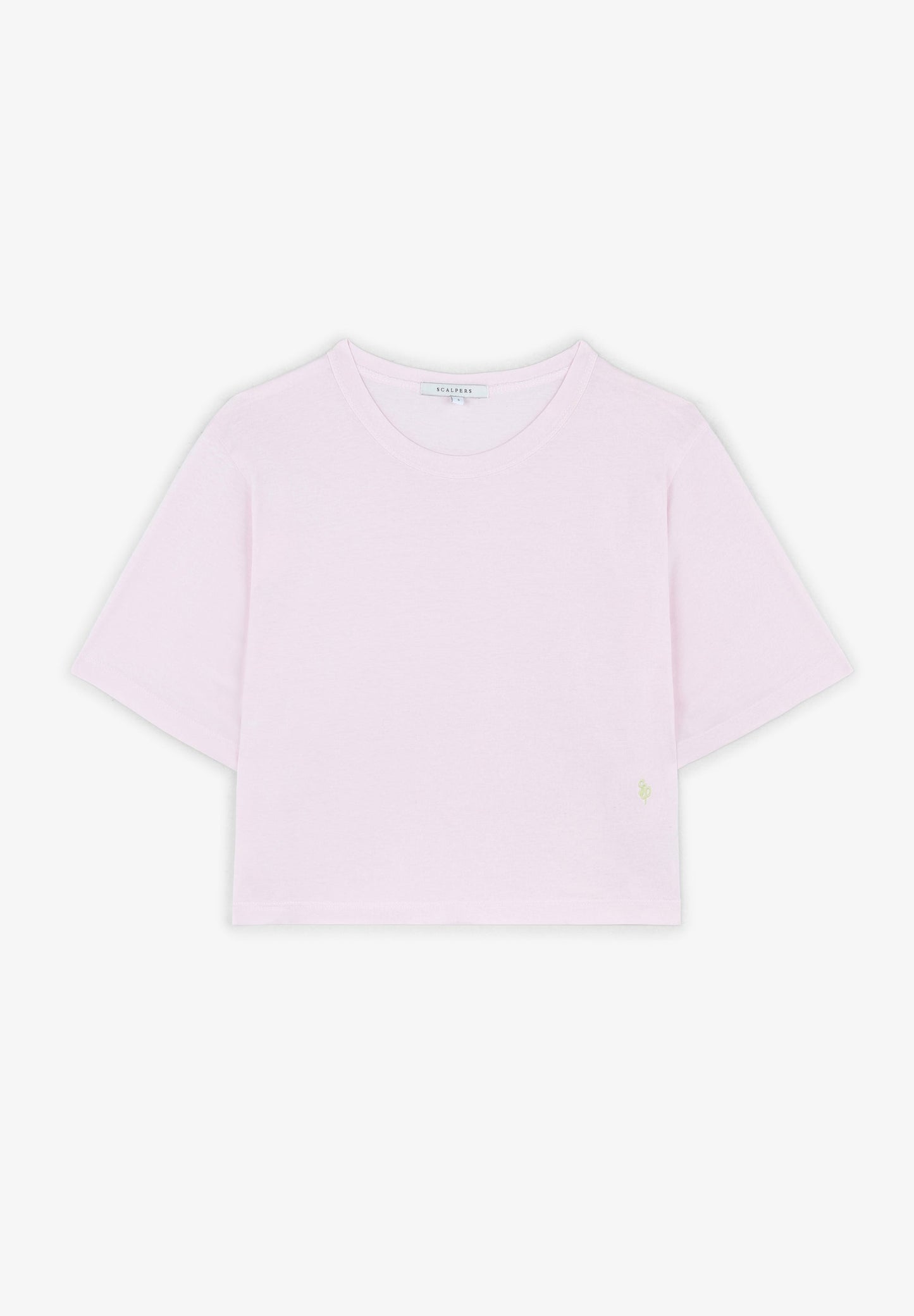 CROPPED T-SHIRT WITH MINI EMBROIDERY