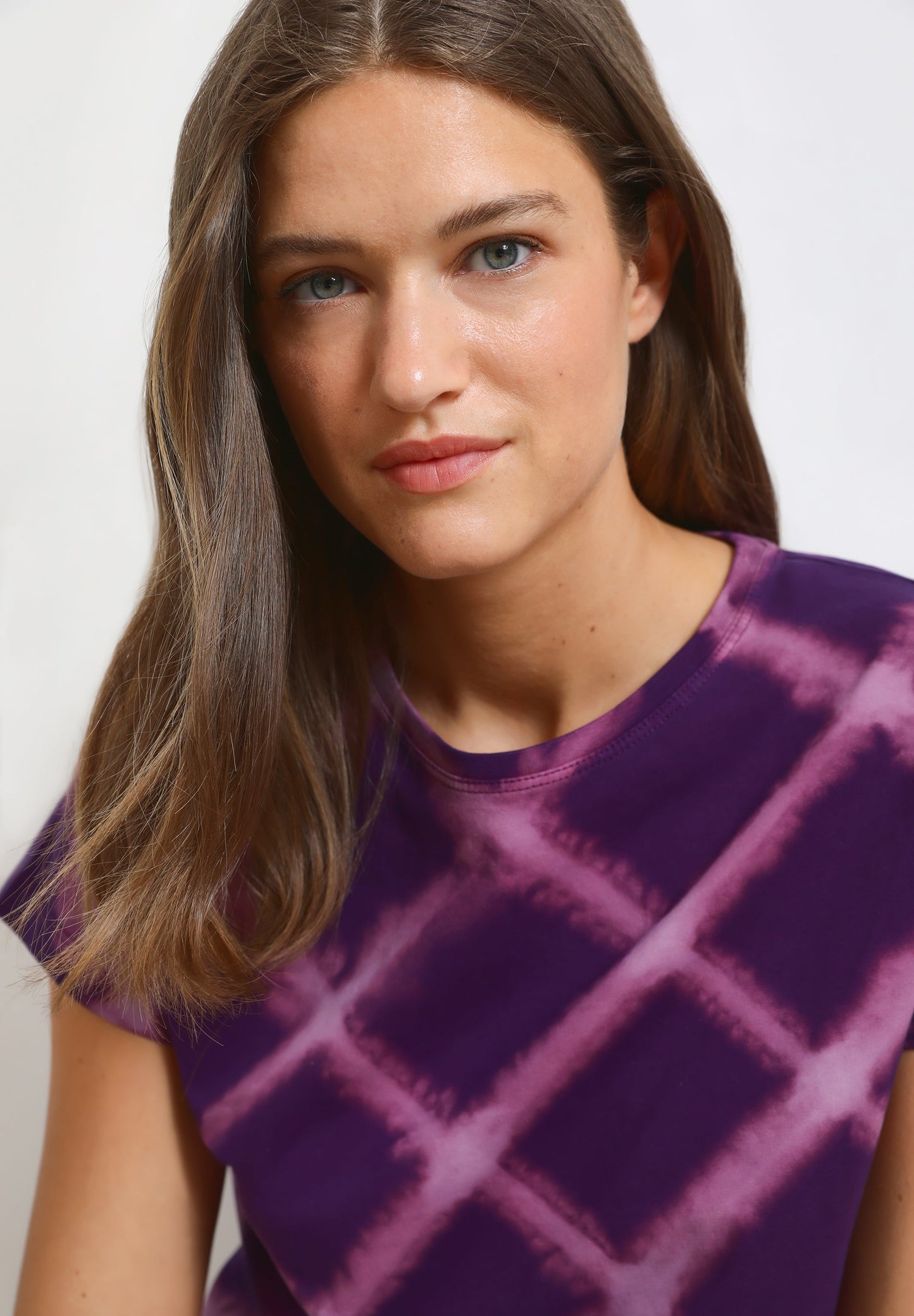 STRIPED TIE-DYE T-SHIRT