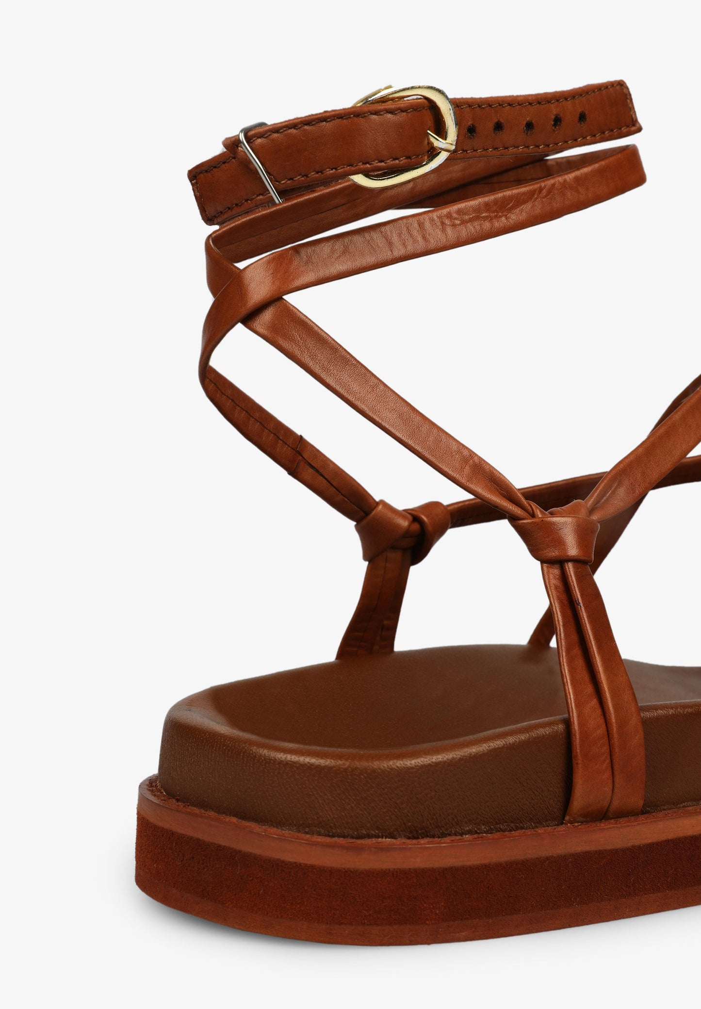 LEATHER SANDALS WITH STRAPS