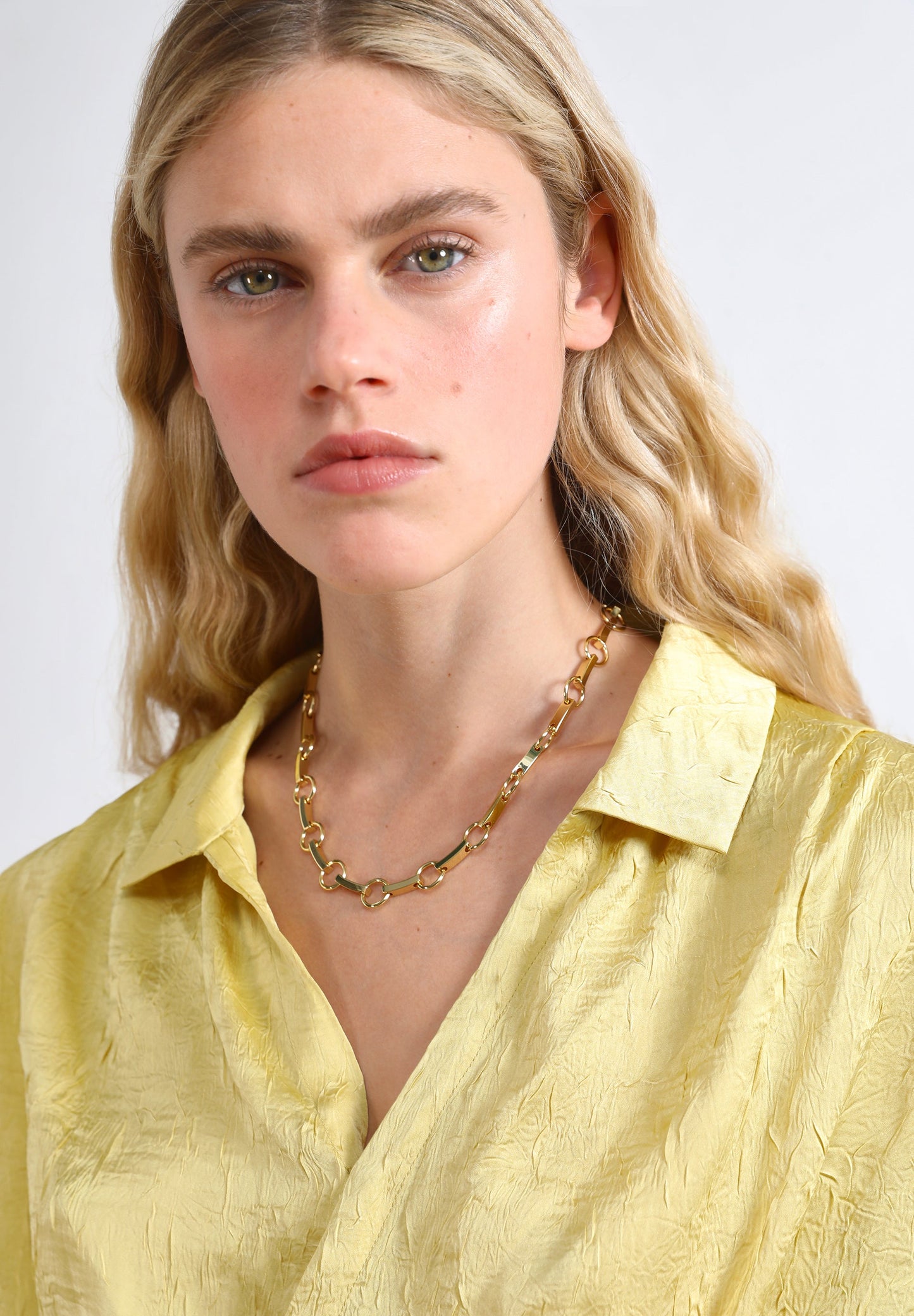 DOUBLE-BREASTED JACQUARD BLOUSE