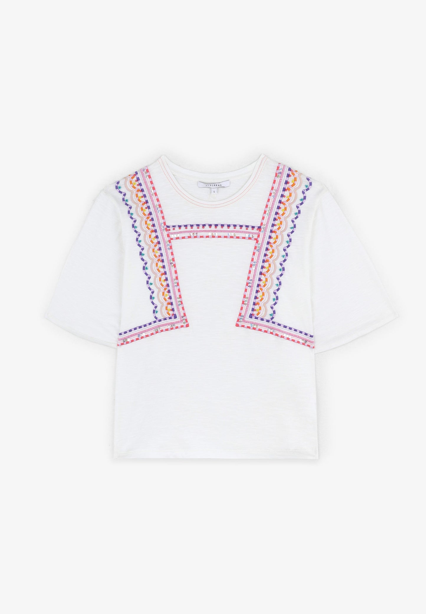 T-SHIRT WITH BEADWORK