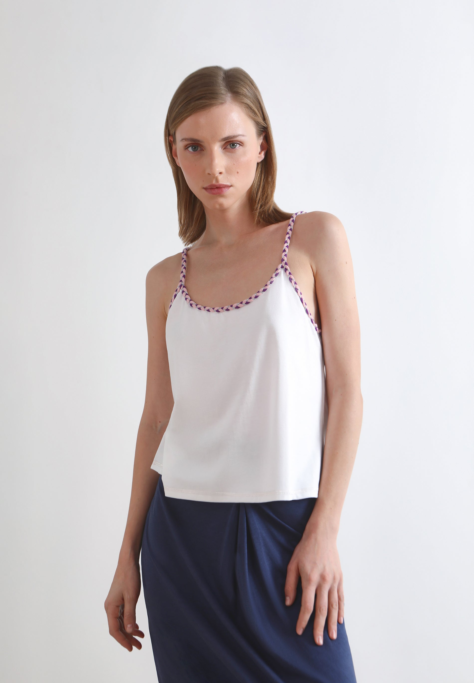 T-SHIRT WITH STRAP DETAIL