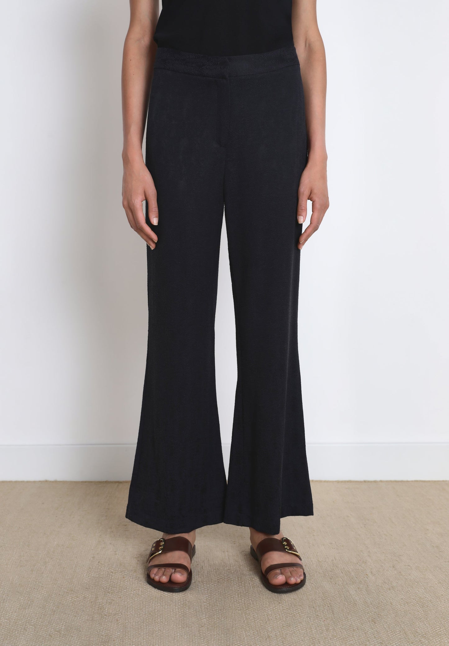 FLARED JACQUARD CULOTTES