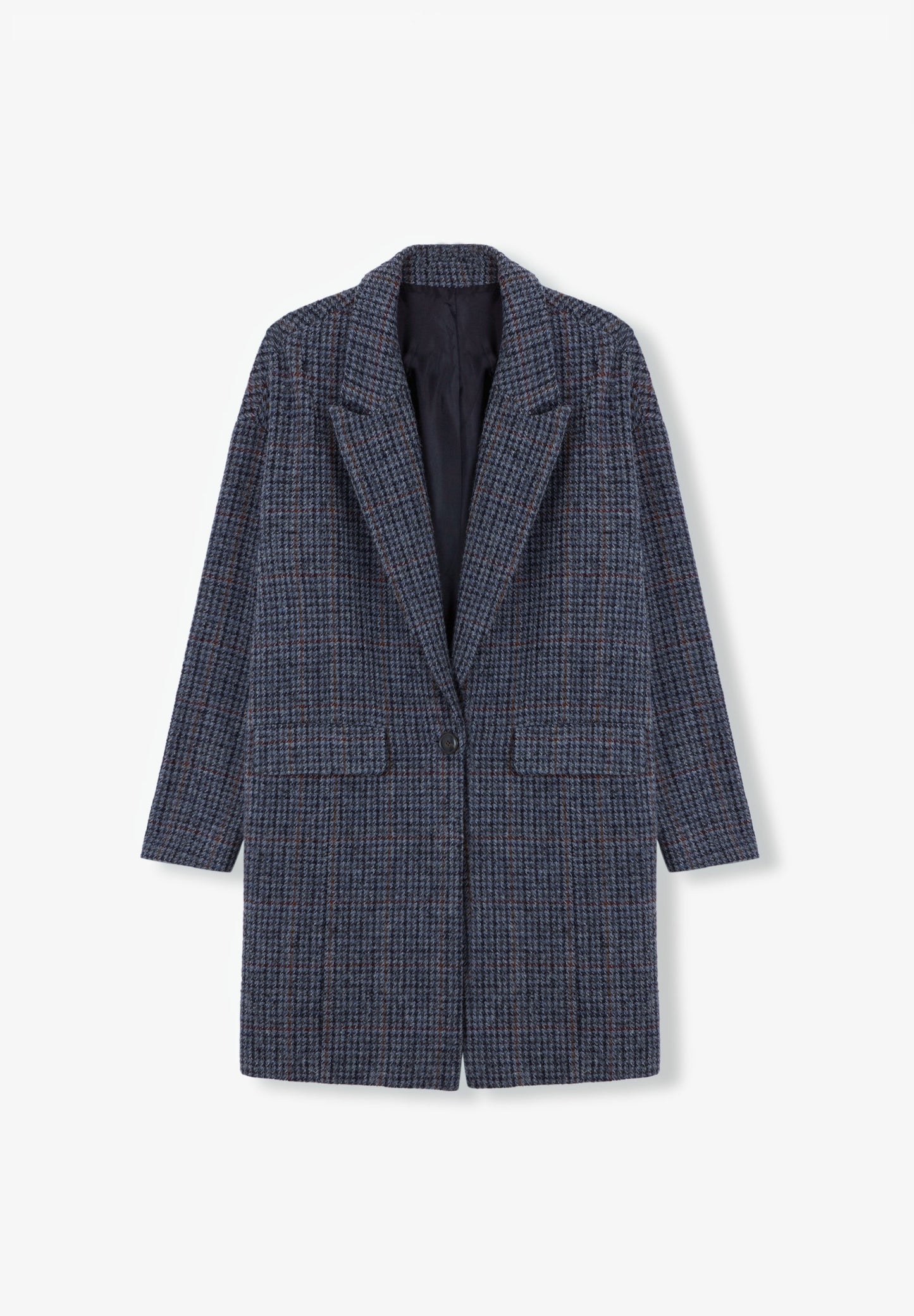 HOUNDSTOOTH MIDI COAT