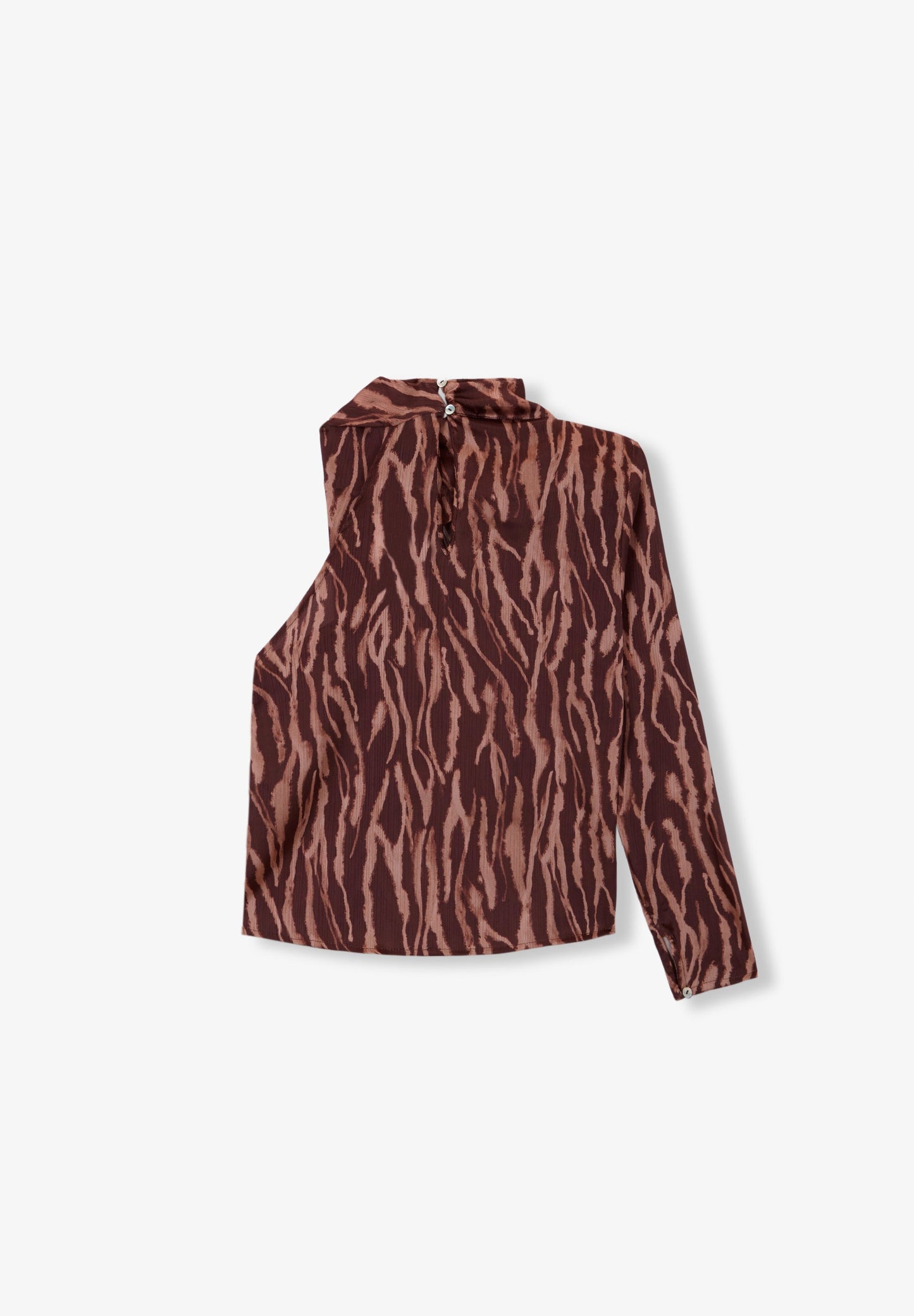 ASYMMETRIC ZEBRA BLOUSE