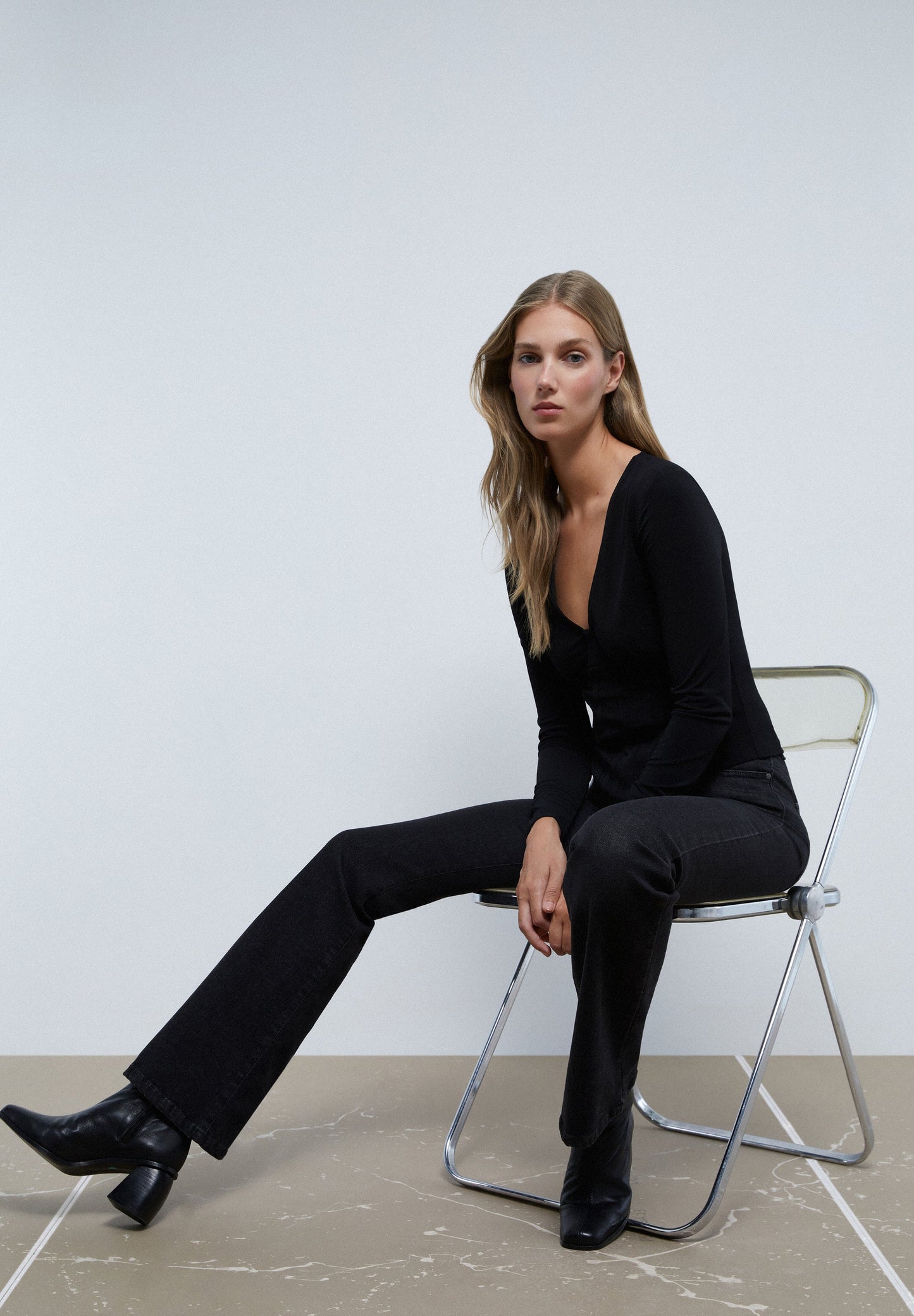 T-SHIRT WITH CORSET DETAILS