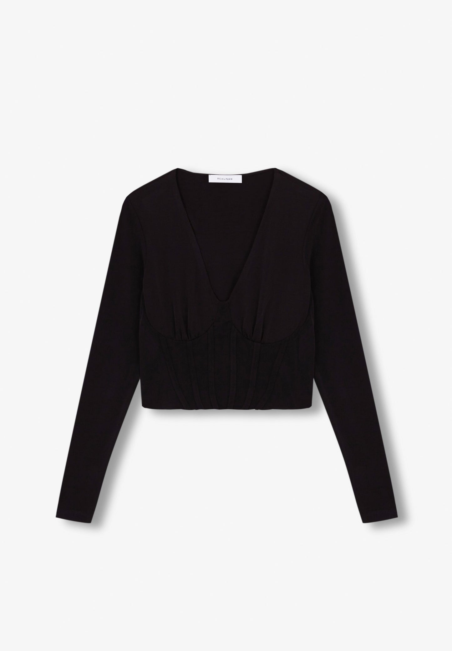 T-SHIRT WITH CORSET DETAILS