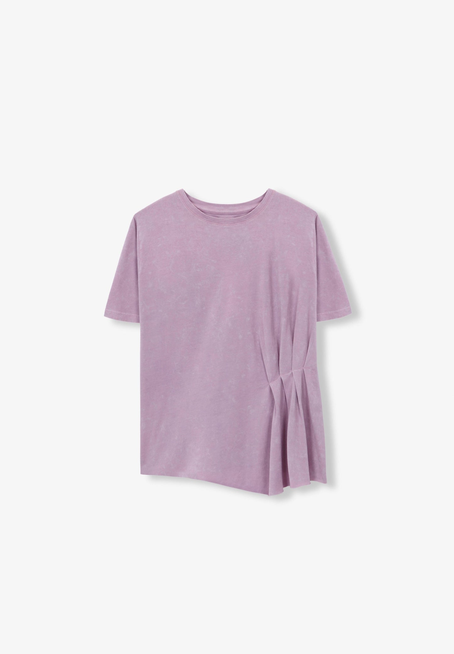 FADED T-SHIRT WITH SIDE PLEAT
