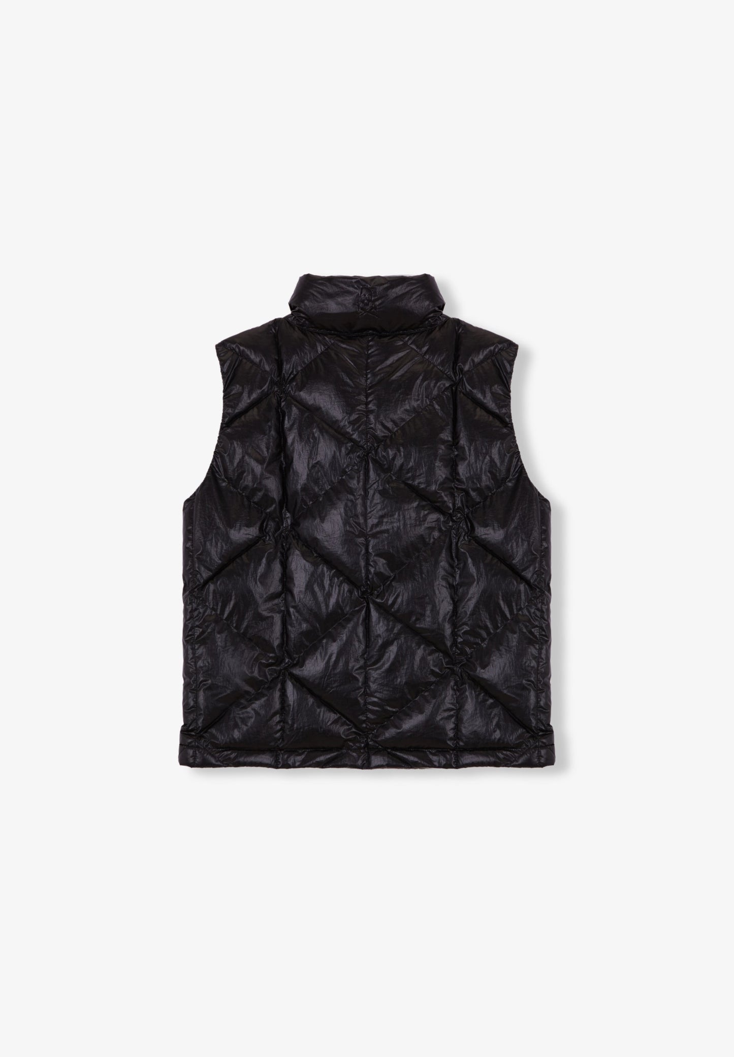 PUFFER VEST WITH HIGH COLLAR
