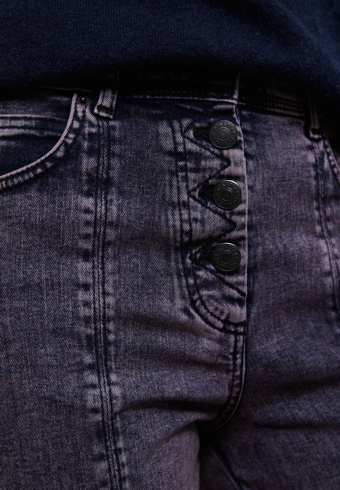 ANKLE FLARED SEAM JEANS