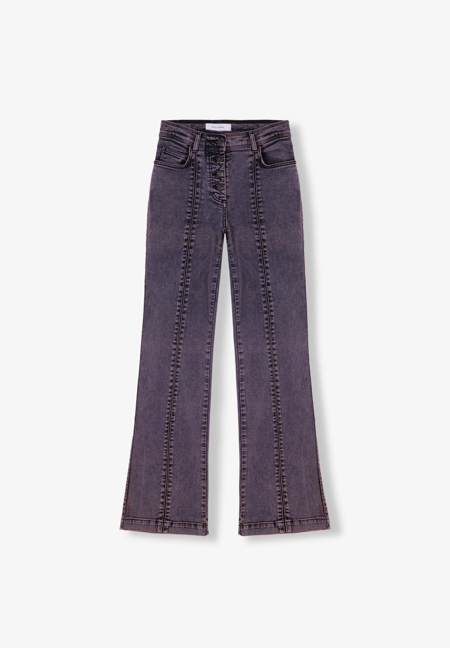 ANKLE FLARED SEAM JEANS