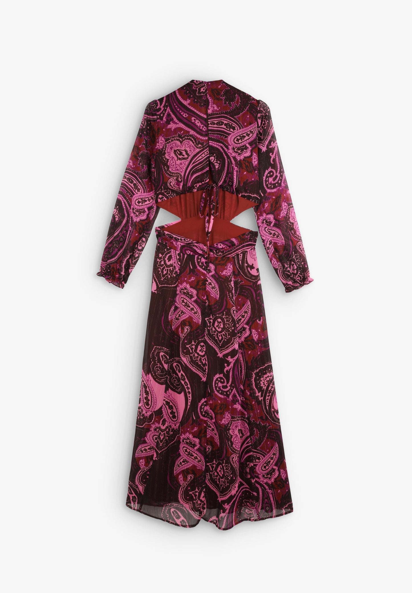 PAISLEY DRESS WITH OPENINGS