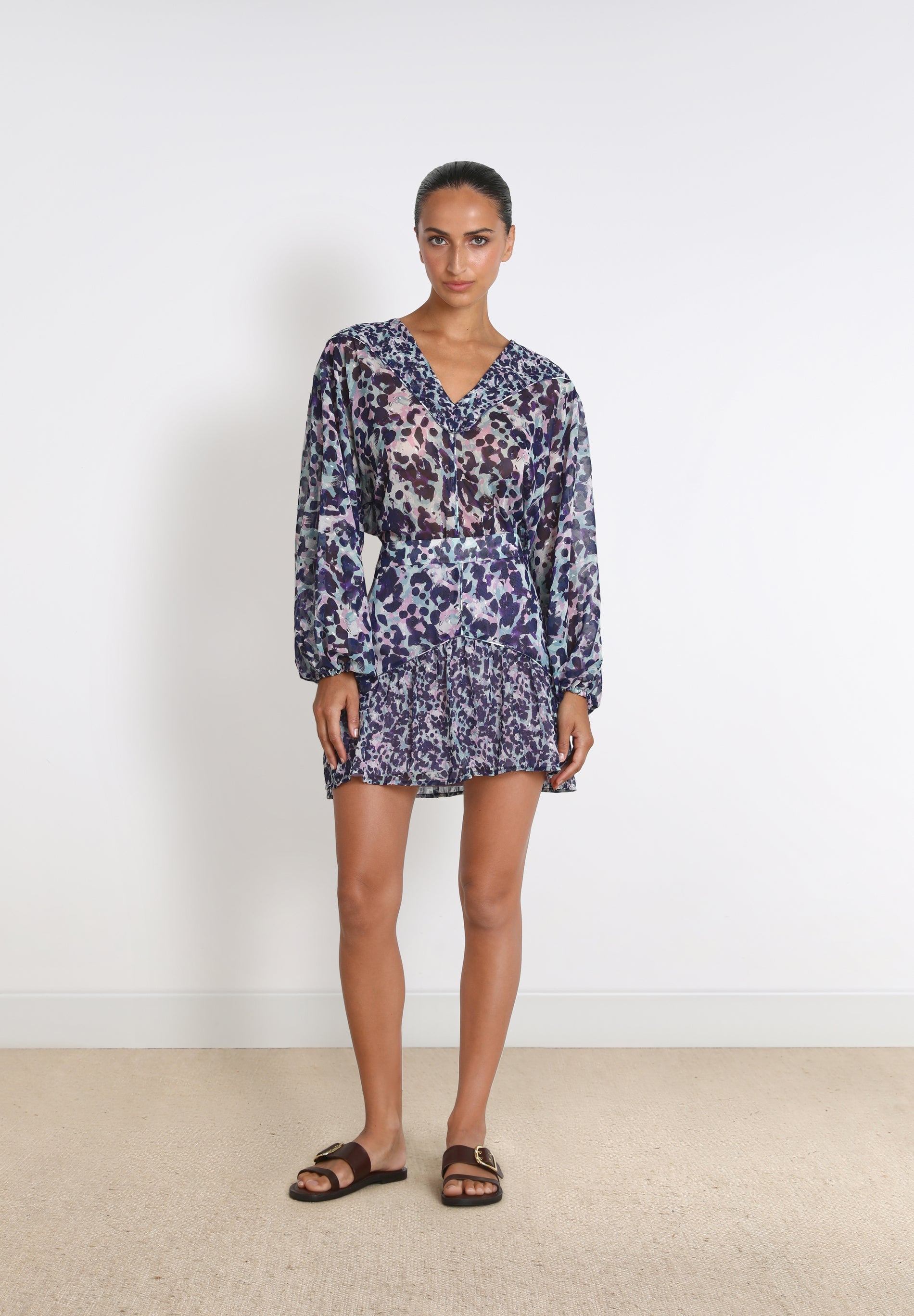 ANIMAL PRINT MINI SKIRT