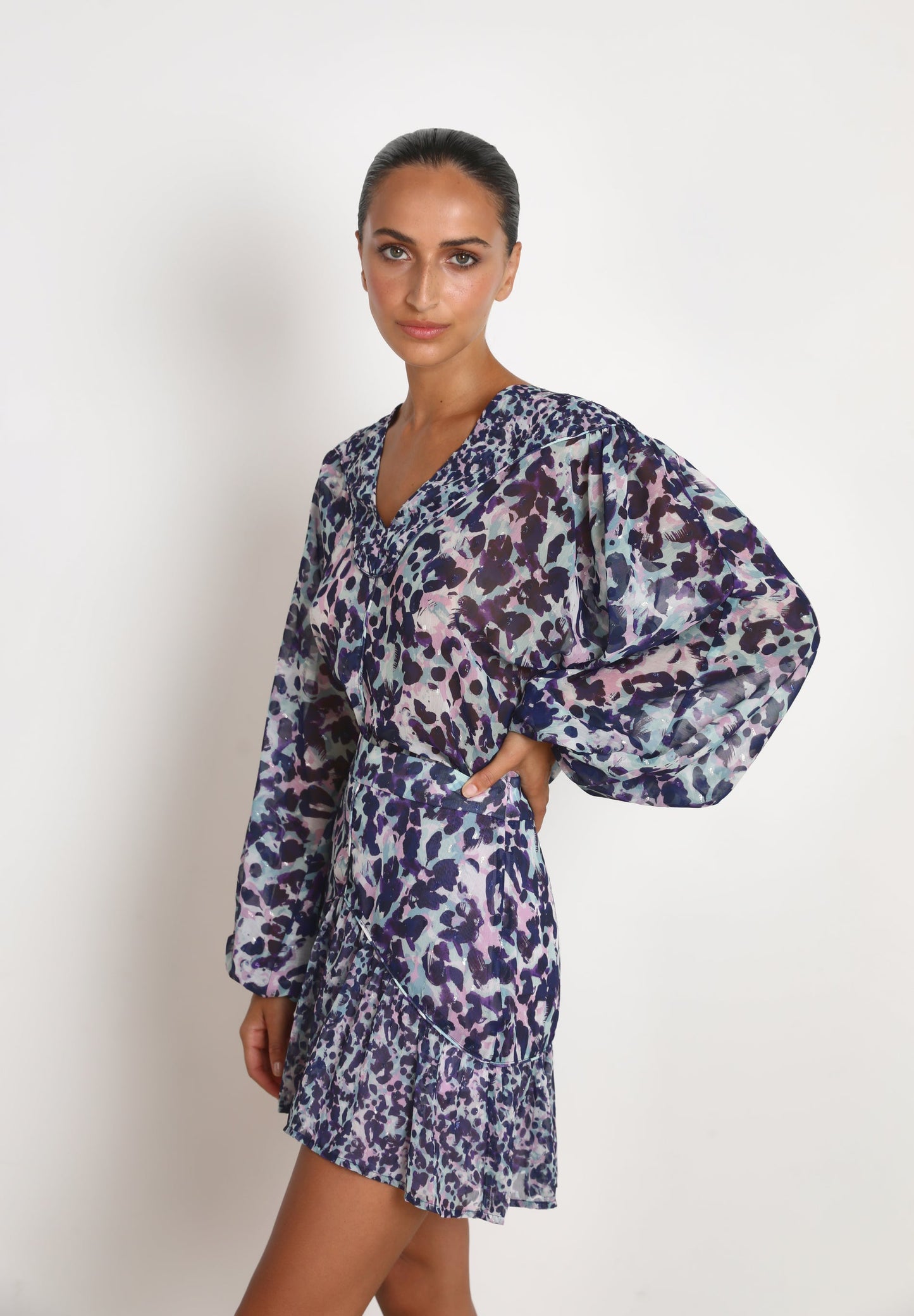 ANIMAL PRINT MINI SKIRT