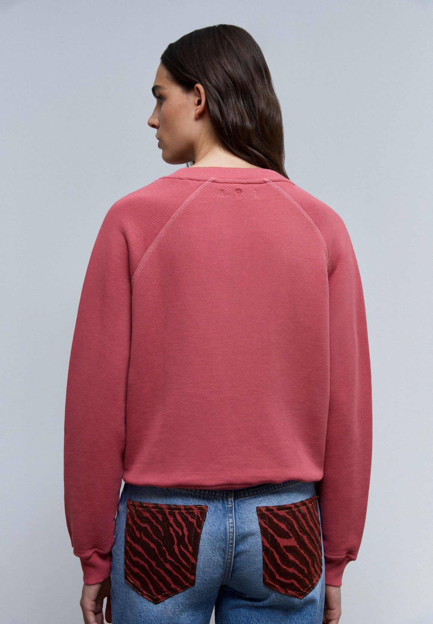 BUTTONED NECK SWEATSHIRT