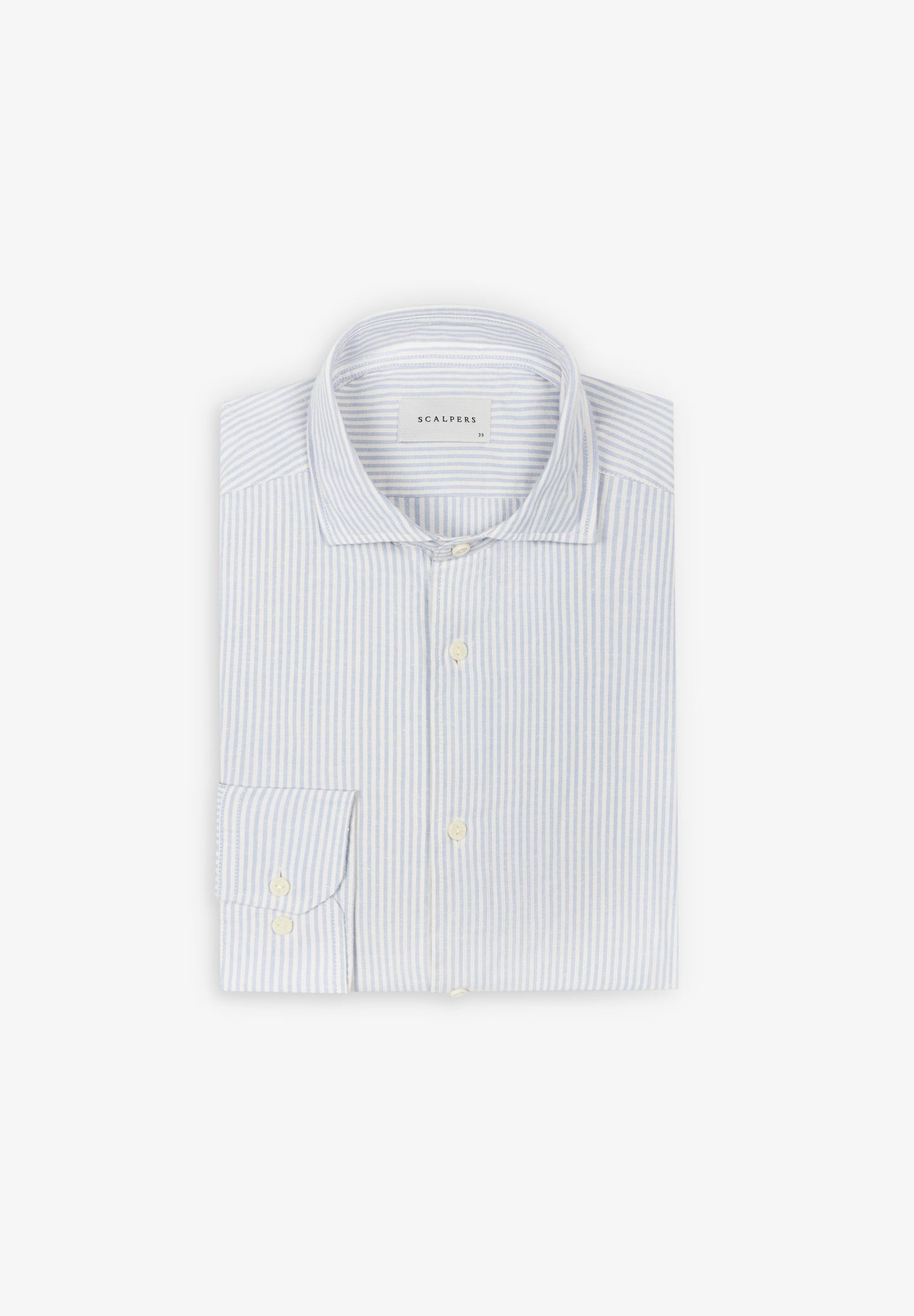 STRIPED SHIRT WITH SKULL AND PLACKET