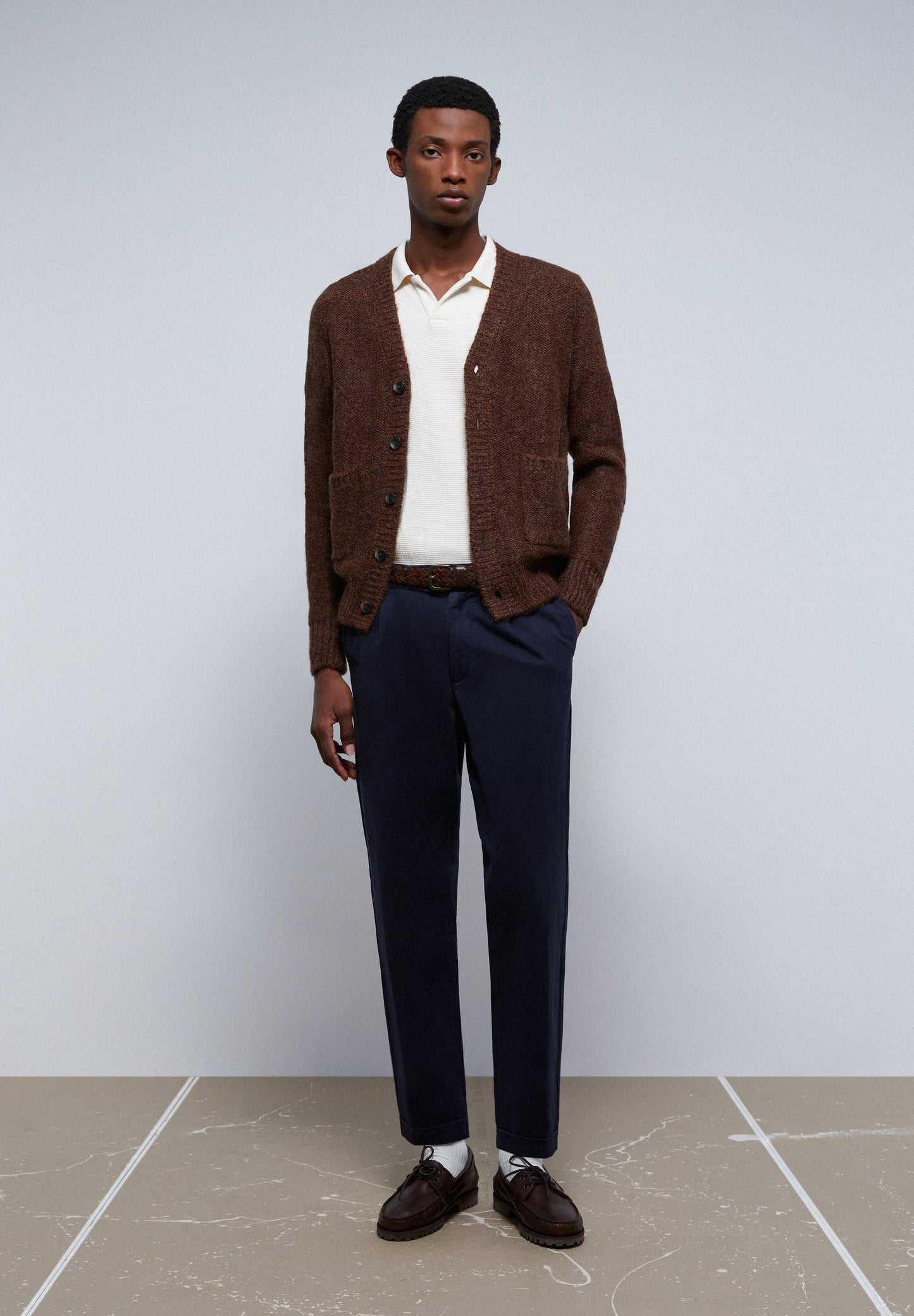 BUTTONED KNIT CARDIGAN