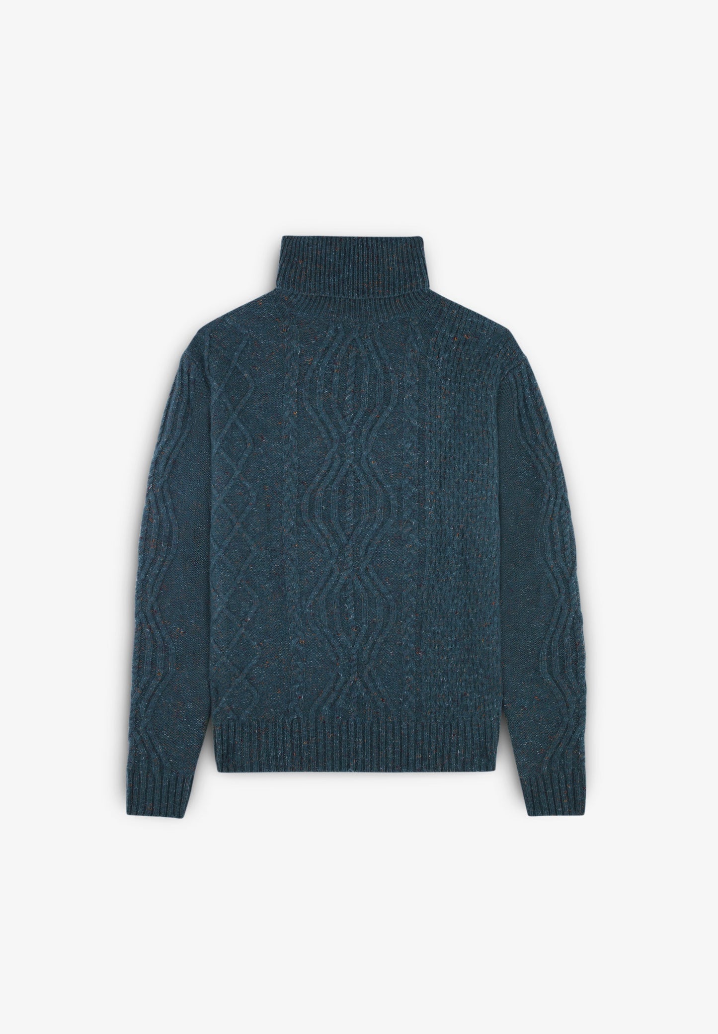 MERINO WOOL TURN-DOWN COLLAR SWEATER