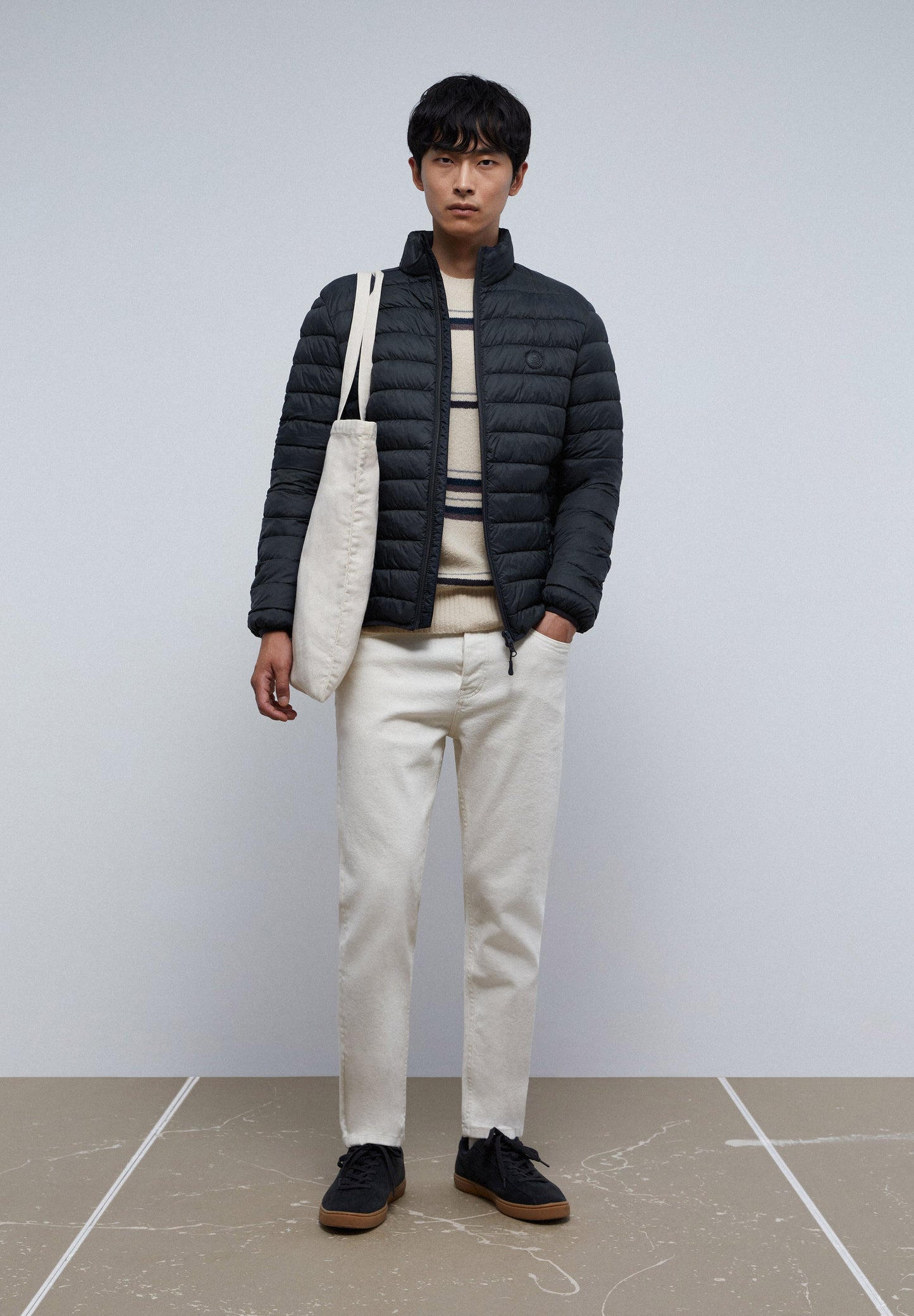 QUILTED JACKET WITH SKULL DETAIL