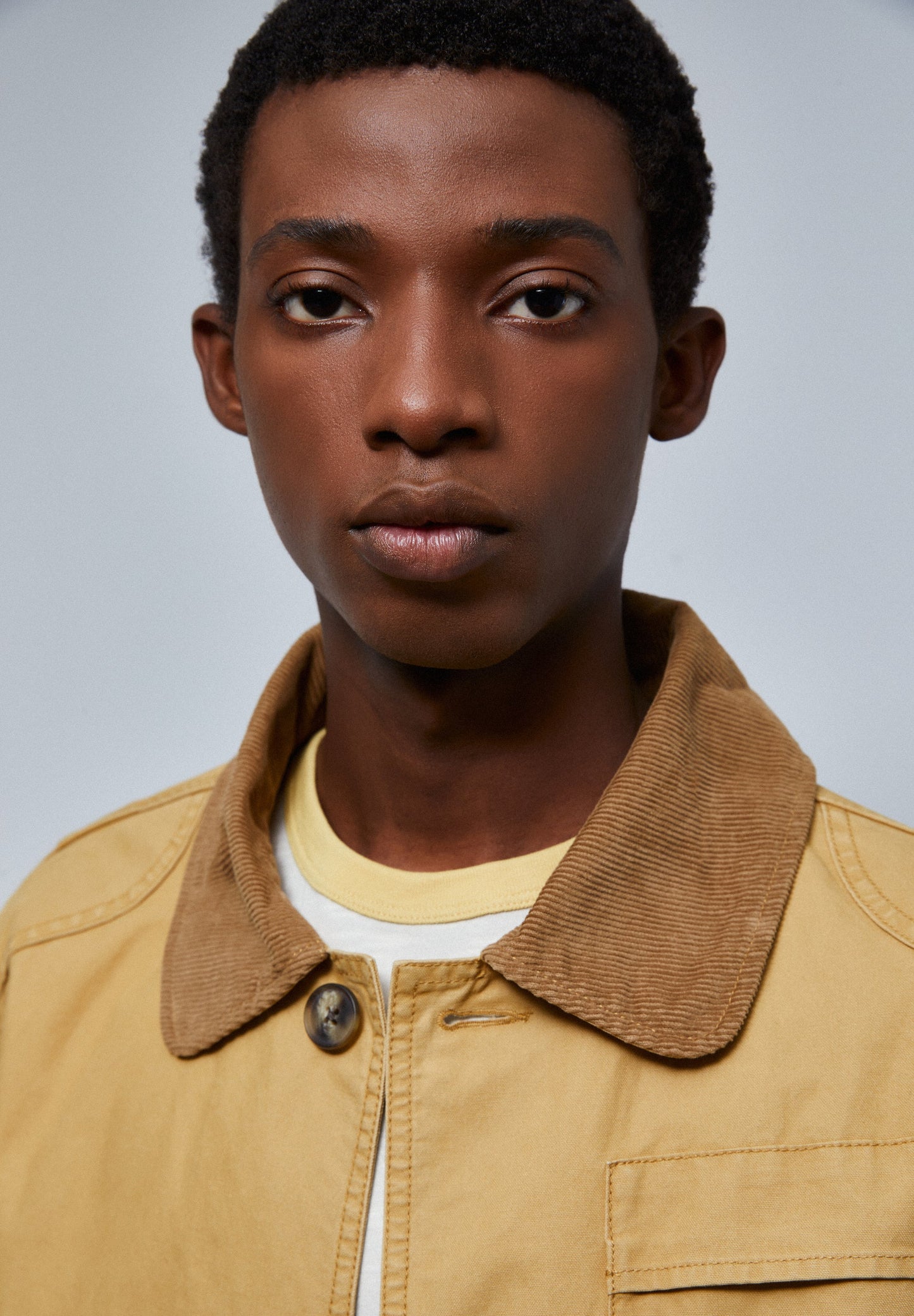 PREMIUM CONTRAST JACKET WITH CORDUROY COLLAR