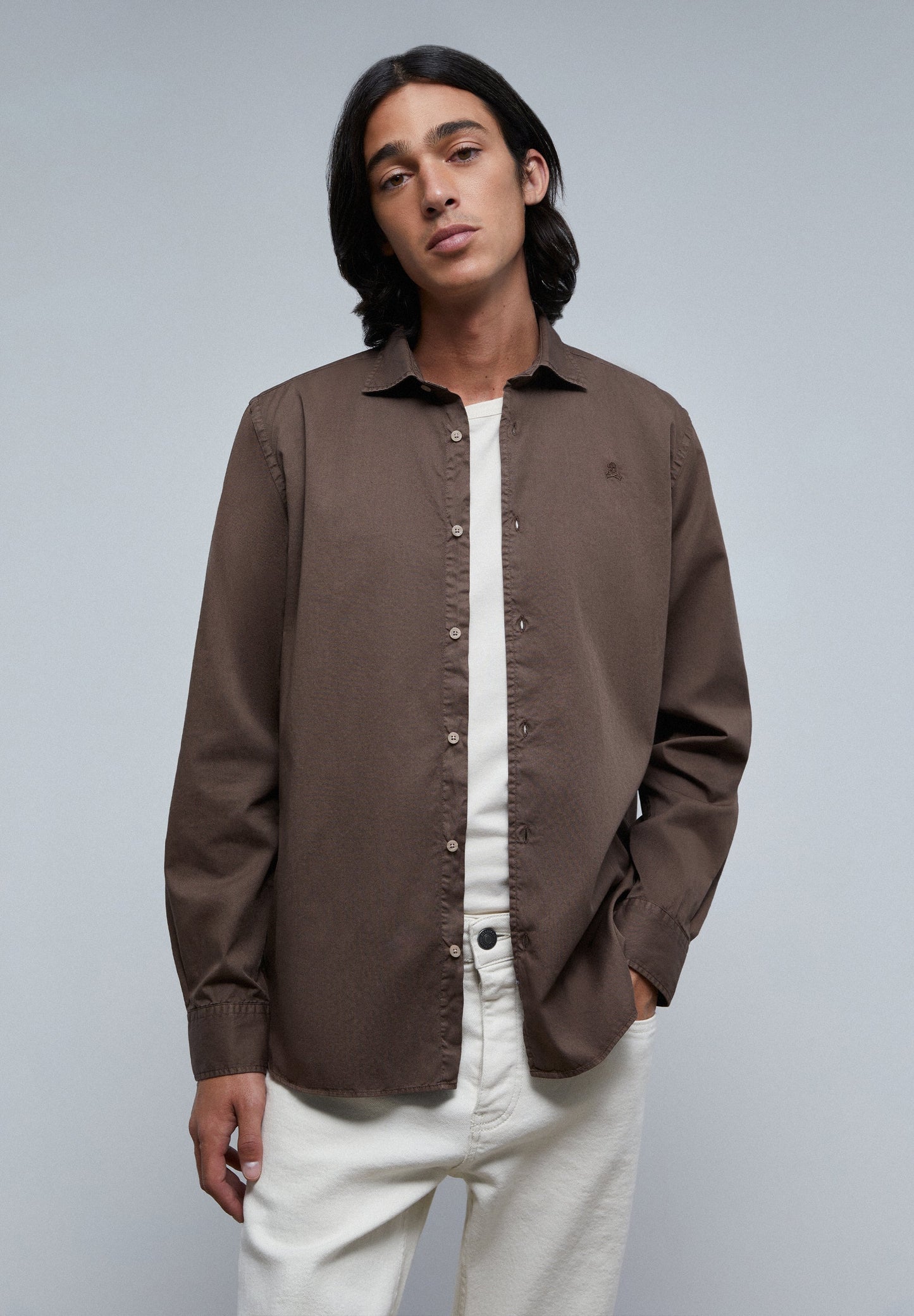 FADED SHIRT WITH SKULL