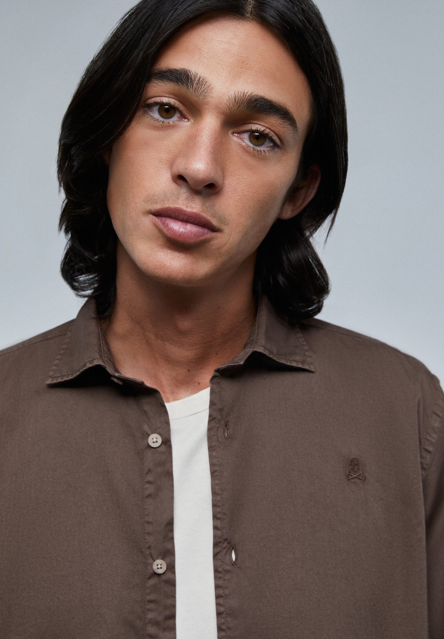 FADED SHIRT WITH SKULL