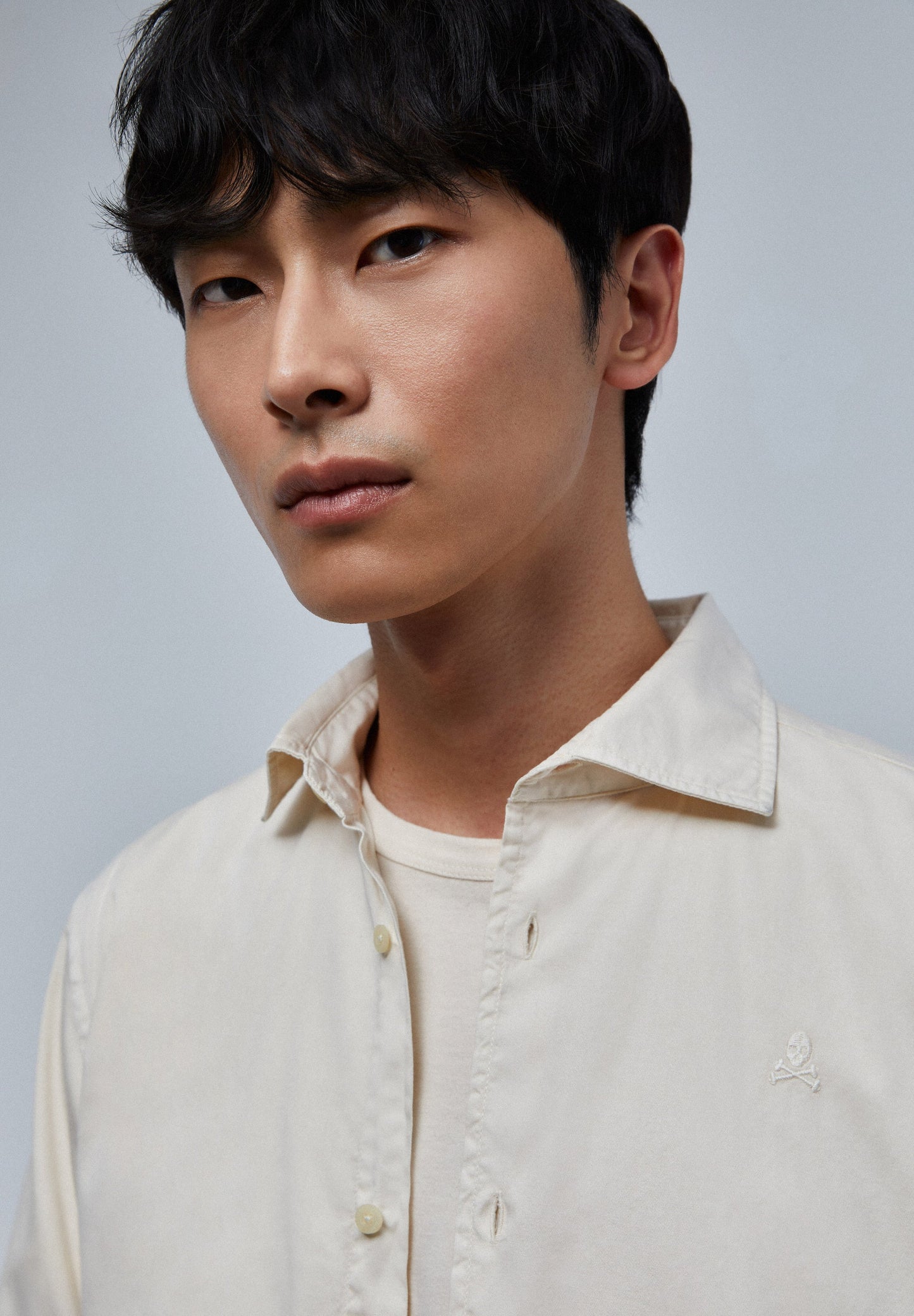 FADED SHIRT WITH SKULL