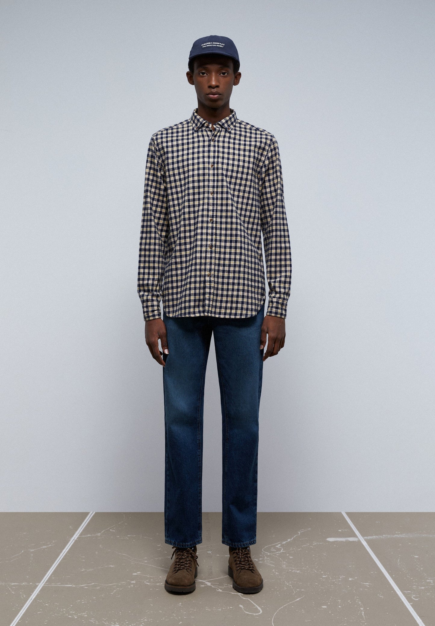 TARTAN SHIRT WITH A BUTTON-DOWN COLLAR