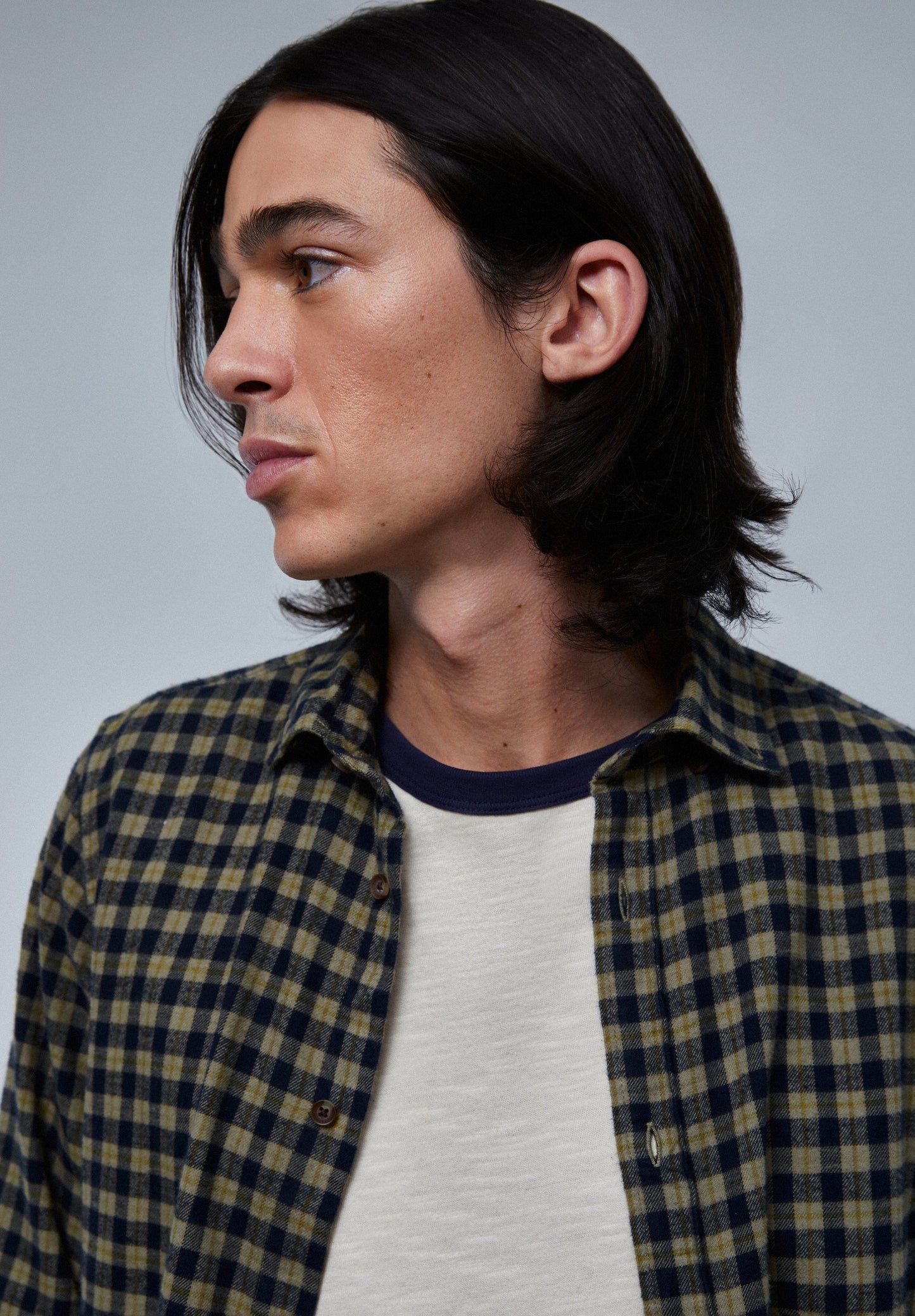 TARTAN SHIRT WITH A BUTTON-DOWN COLLAR